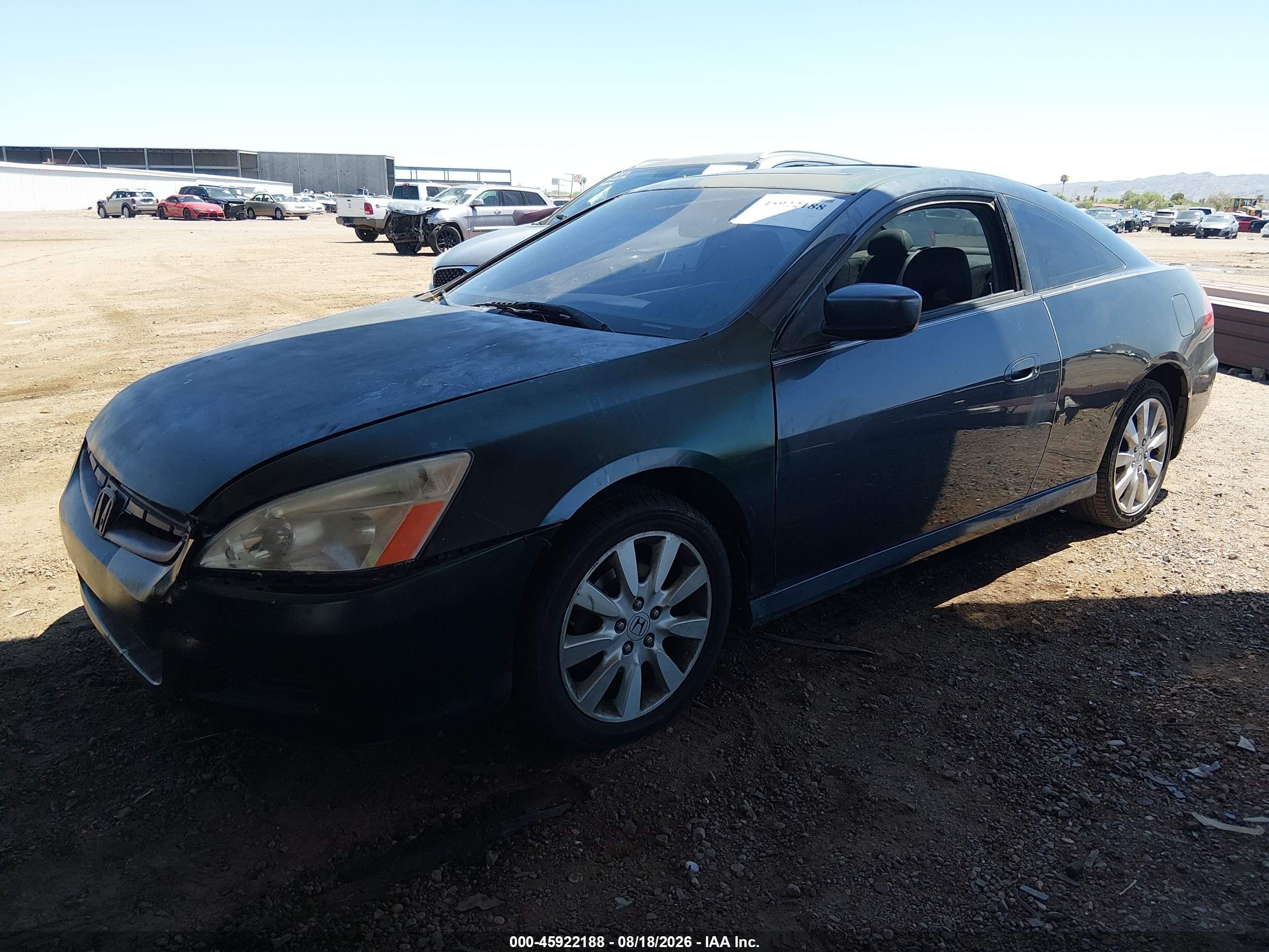2007 Honda Accord 3.0 Ex Green vin: 1HGCM82617A005344