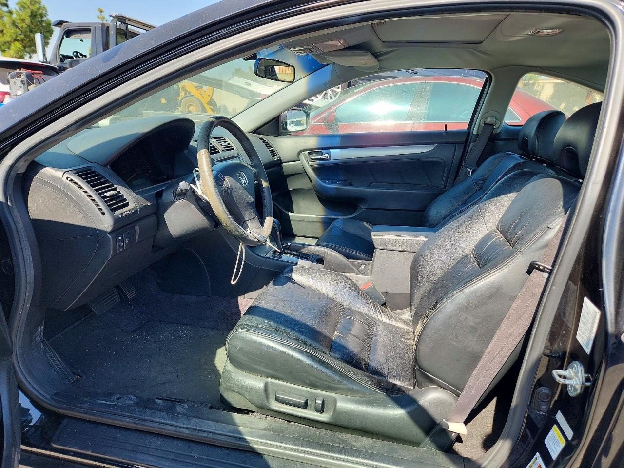 2007 Honda Accord Ex Black vin: 1HGCM82617A005814