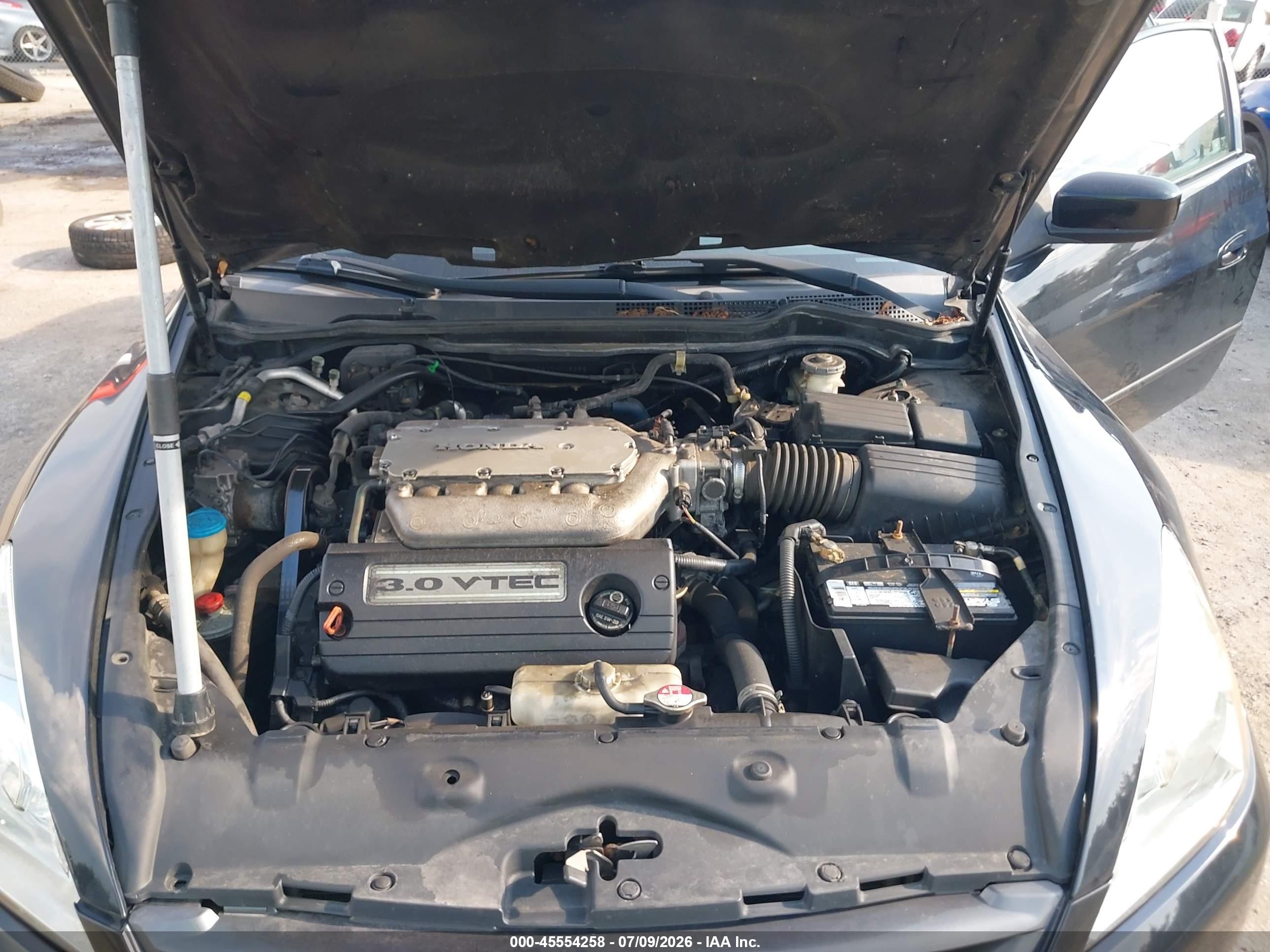 2007 Honda Accord 3.0 Ex Black vin: 1HGCM82617A008356