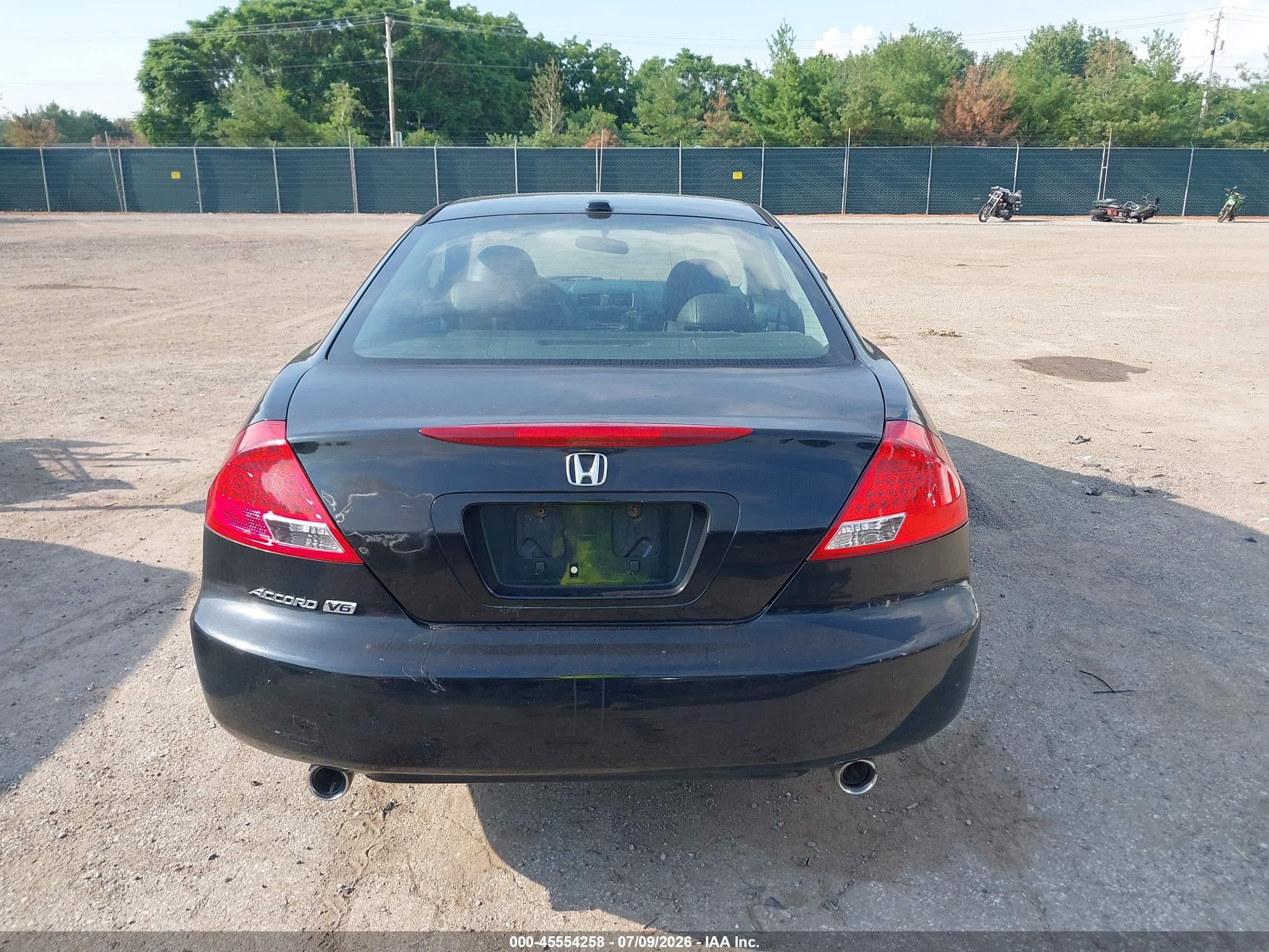 2007 Honda Accord 3.0 Ex Black vin: 1HGCM82617A008356