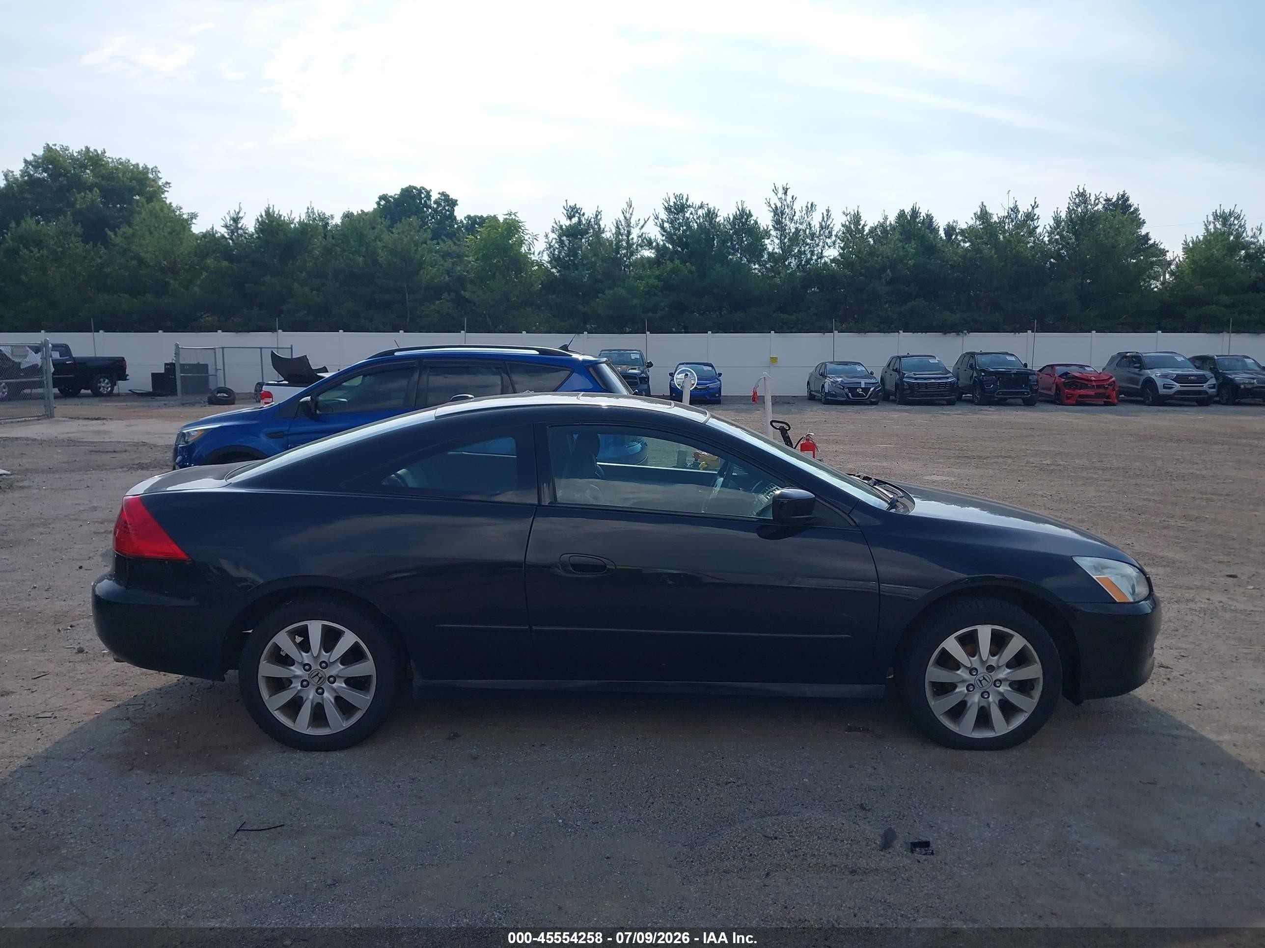 2007 Honda Accord 3.0 Ex Black vin: 1HGCM82617A008356
