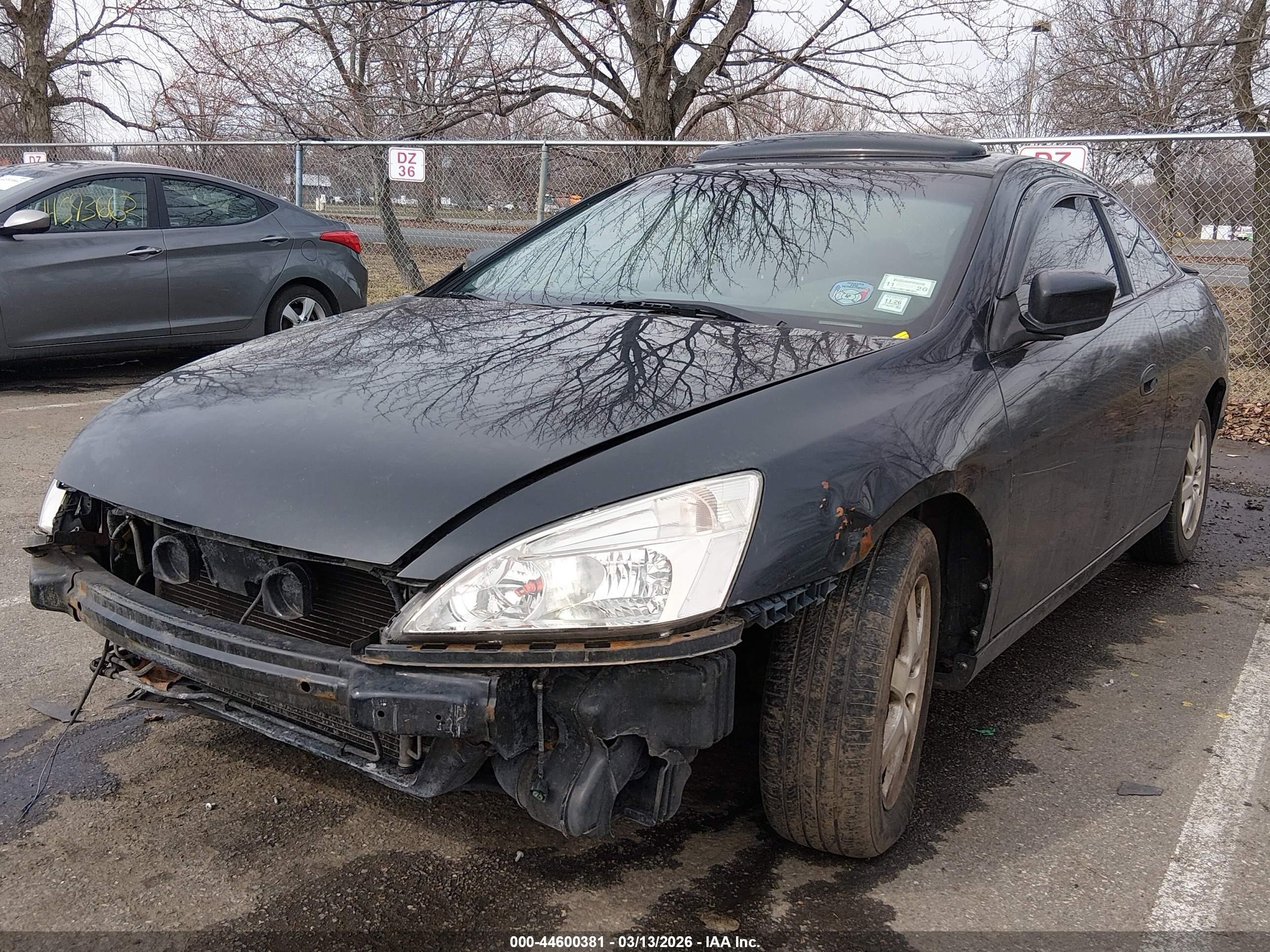 2005 Honda Accord Cpe Ex-l V6 Black vin: 1HGCM82625A003549