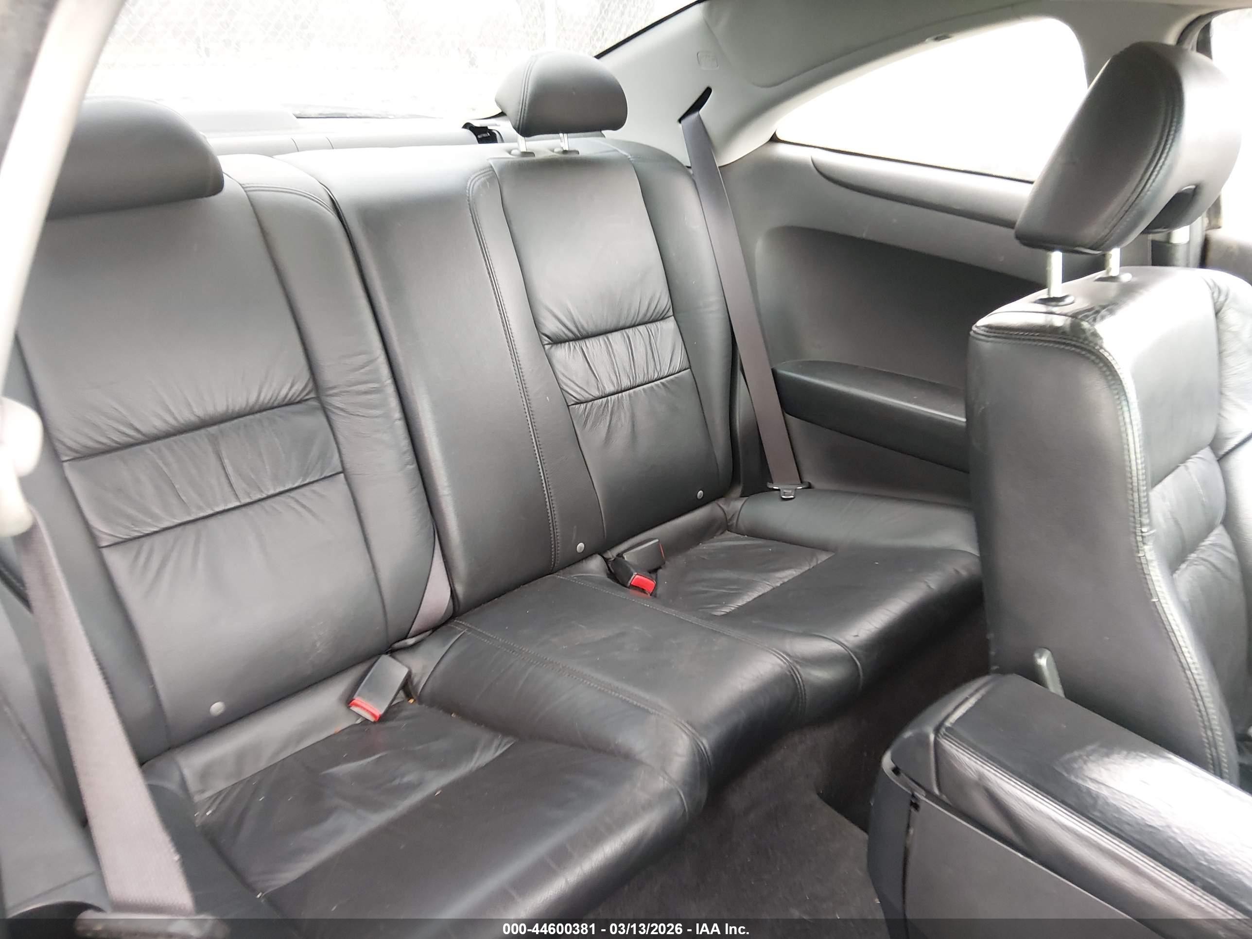 2005 Honda Accord Cpe Ex-l V6 Black vin: 1HGCM82625A003549
