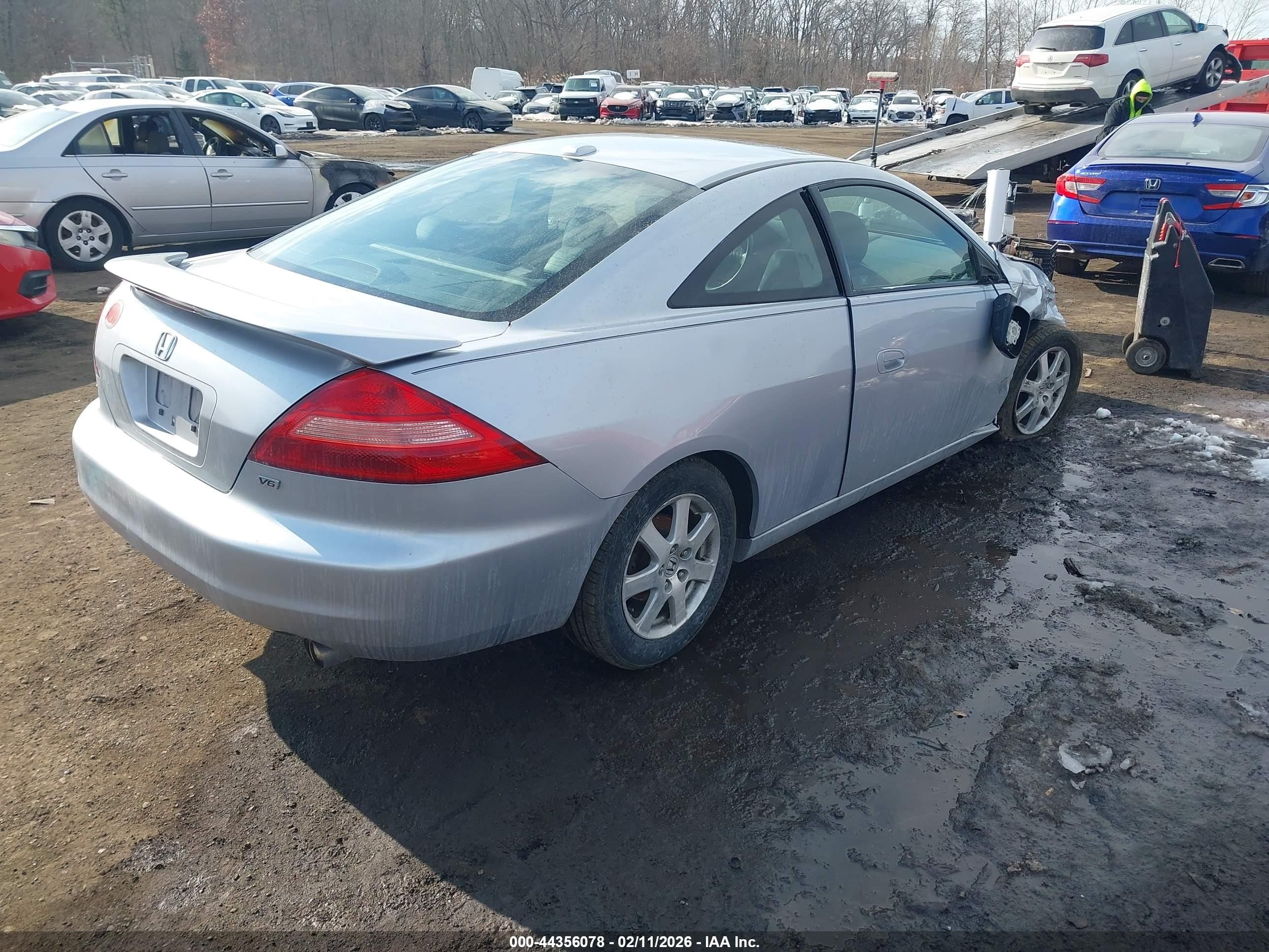 2005 Honda Accord Cpe Ex-l V6 Серебряный vin: 1HGCM82625A006824