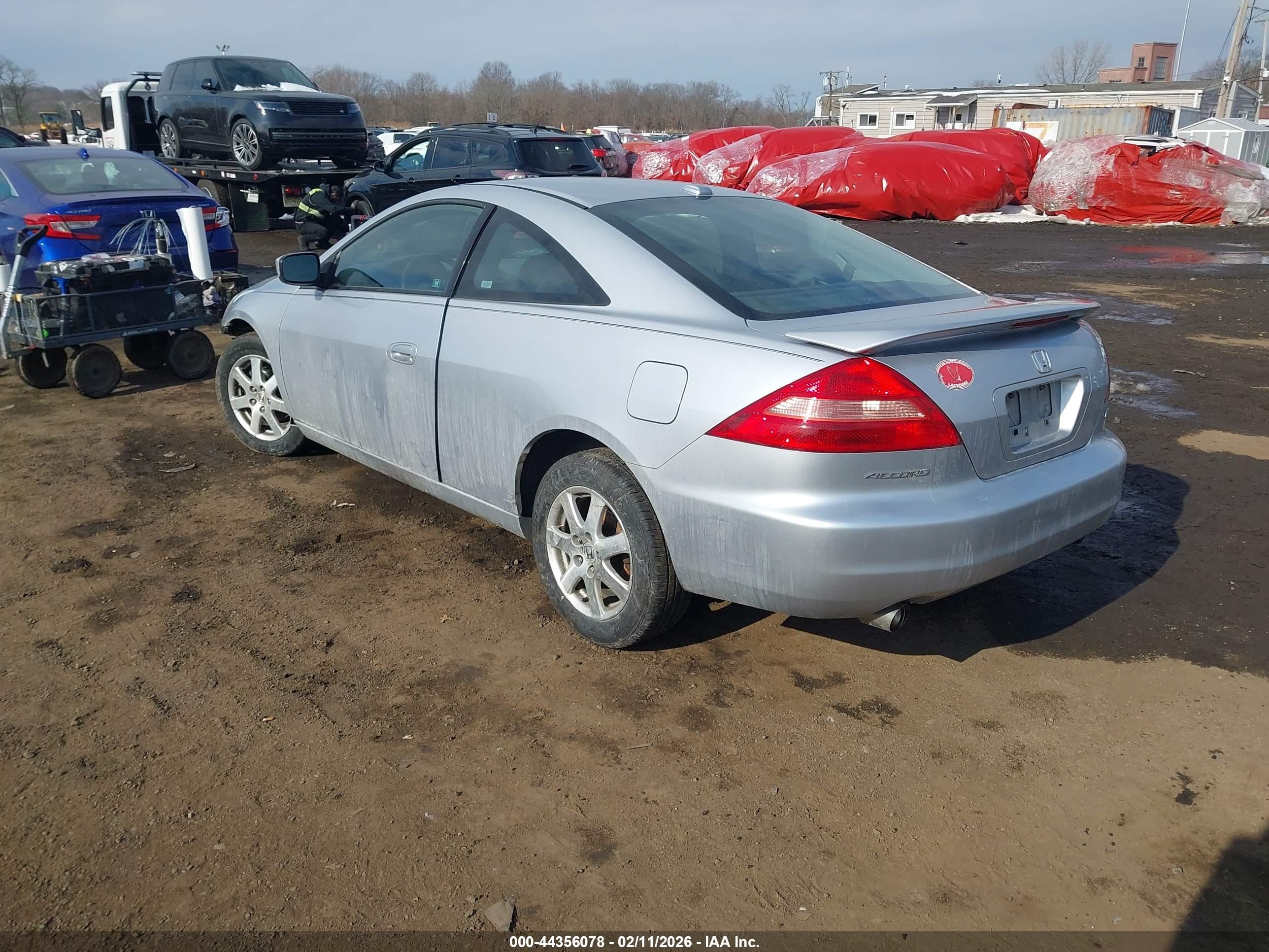 2005 Honda Accord Cpe Ex-l V6 Серебряный vin: 1HGCM82625A006824