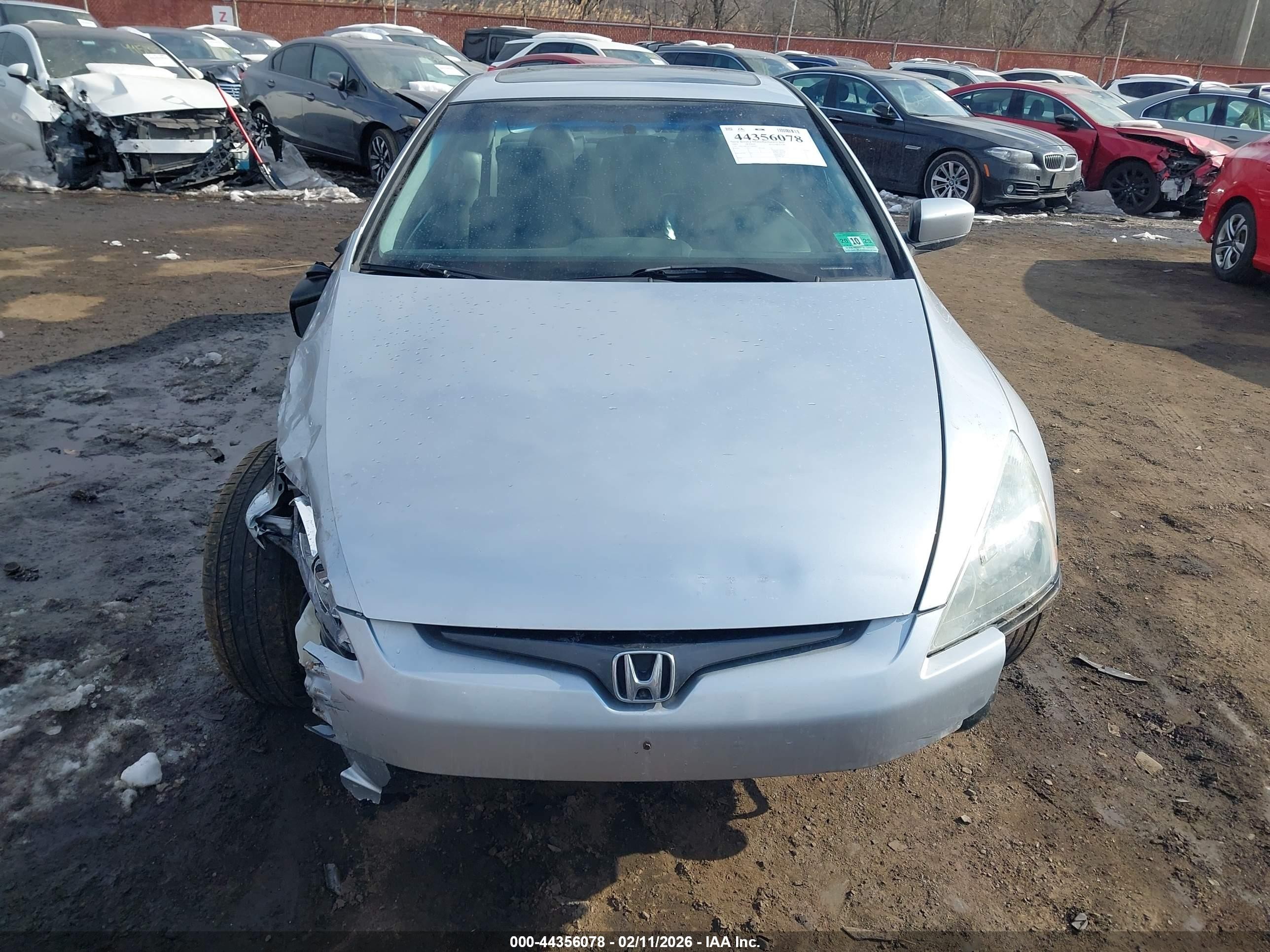 2005 Honda Accord Cpe Ex-l V6 Серебряный vin: 1HGCM82625A006824