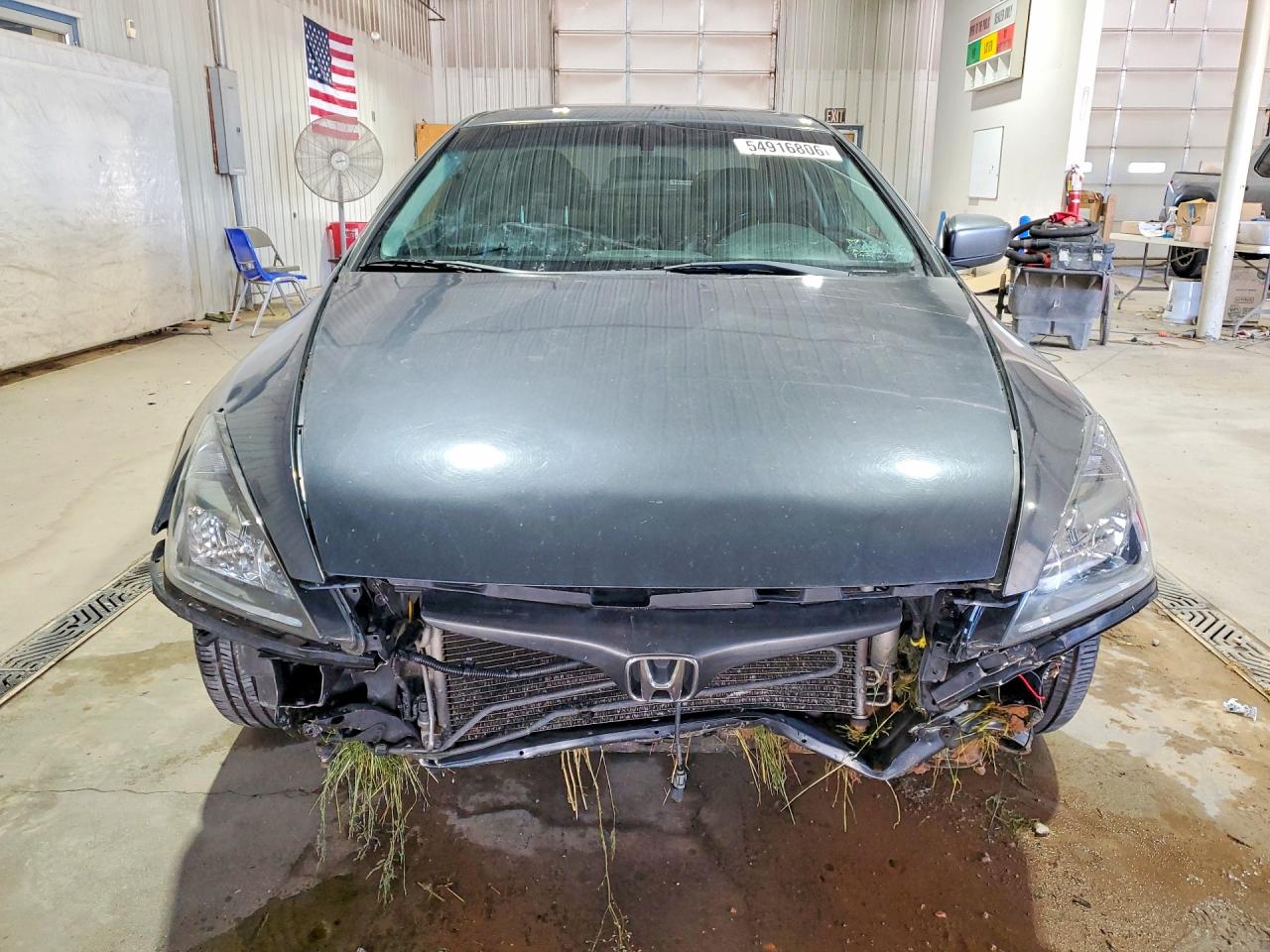2005 Honda Accord Ex Gray vin: 1HGCM82625A008895