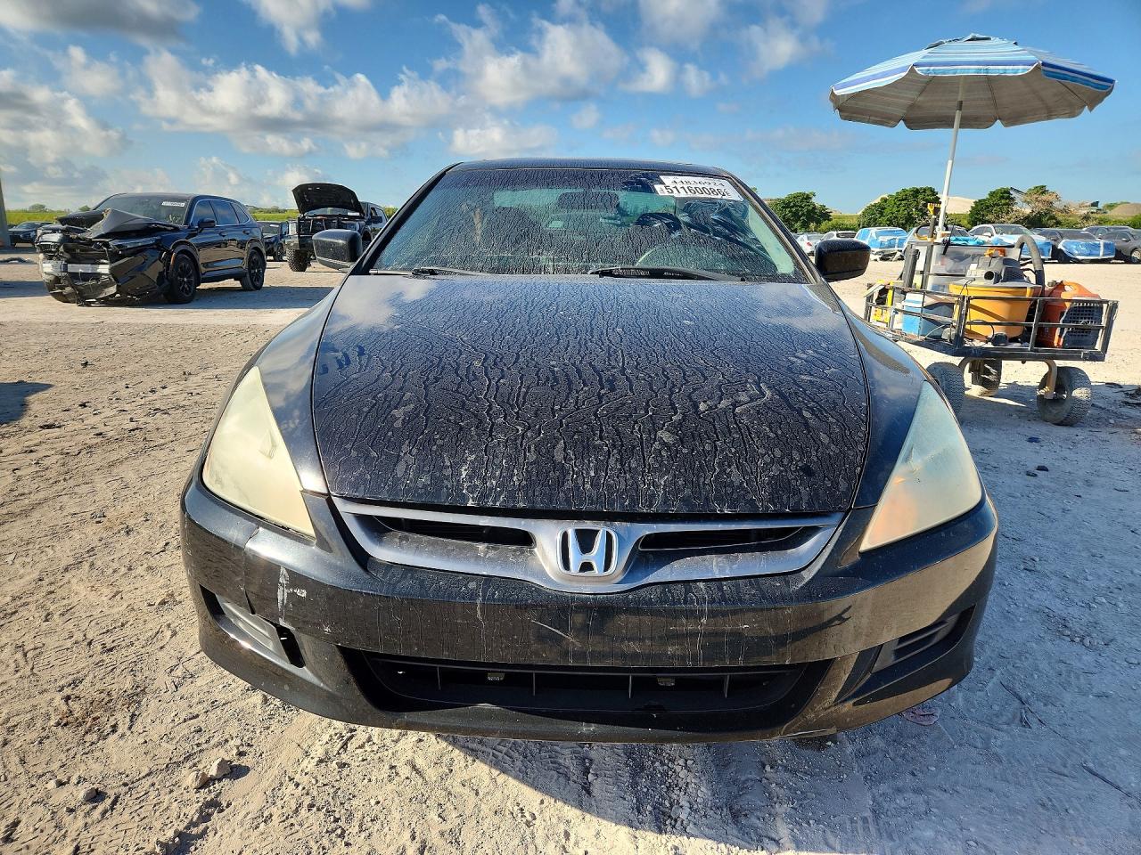 2007 Honda Accord Ex Черный vin: 1HGCM82627A001609