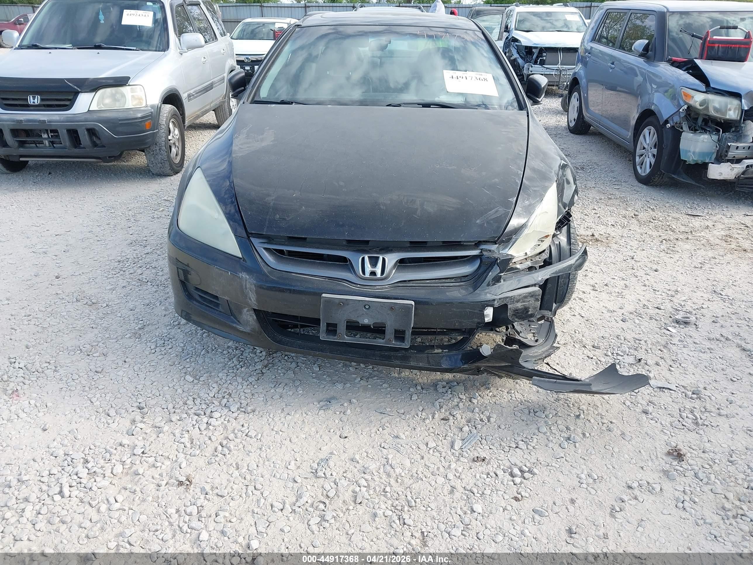 2007 Honda Accord 3.0 Ex Black vin: 1HGCM82627A003702