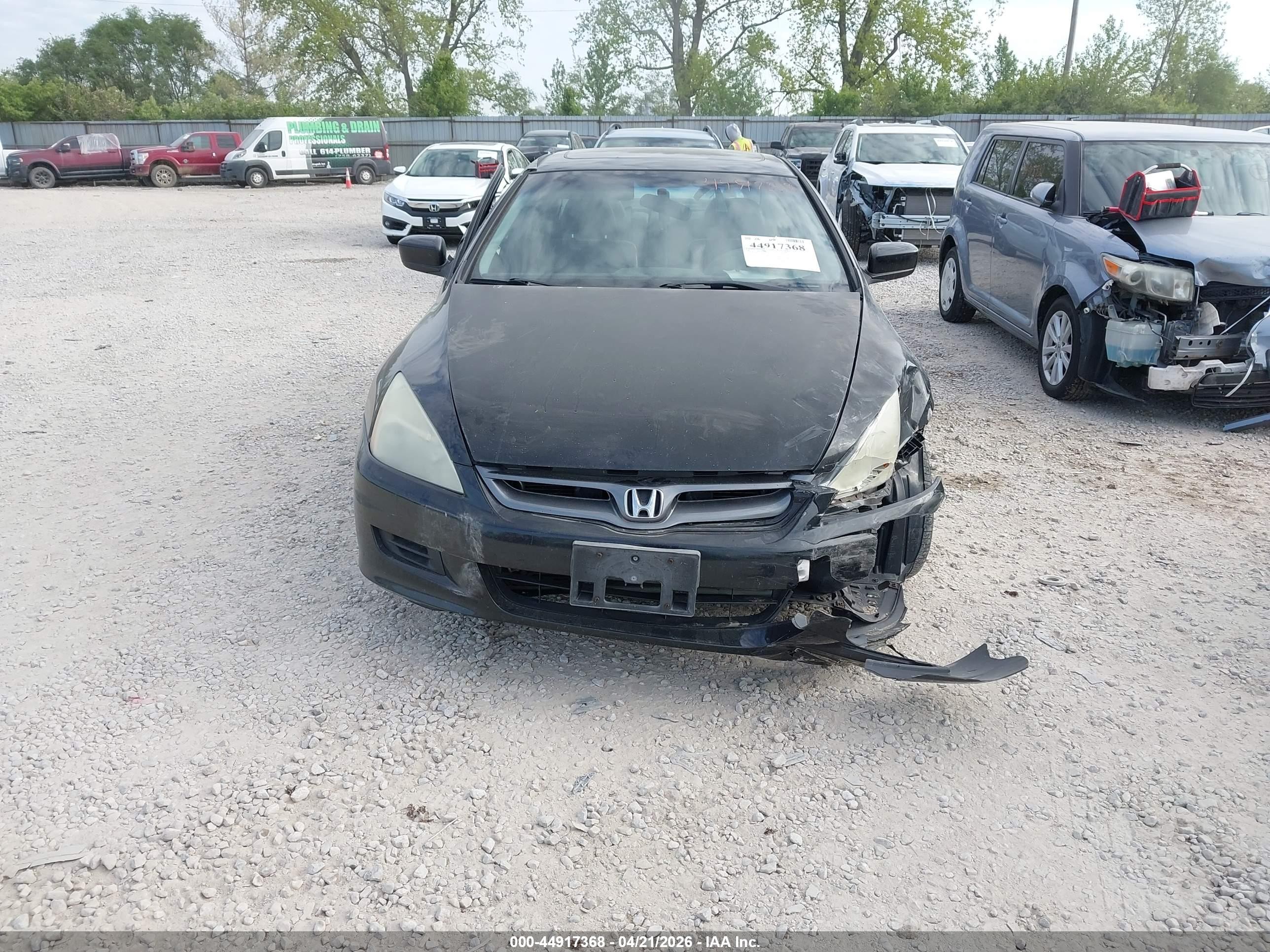 2007 Honda Accord 3.0 Ex Black vin: 1HGCM82627A003702