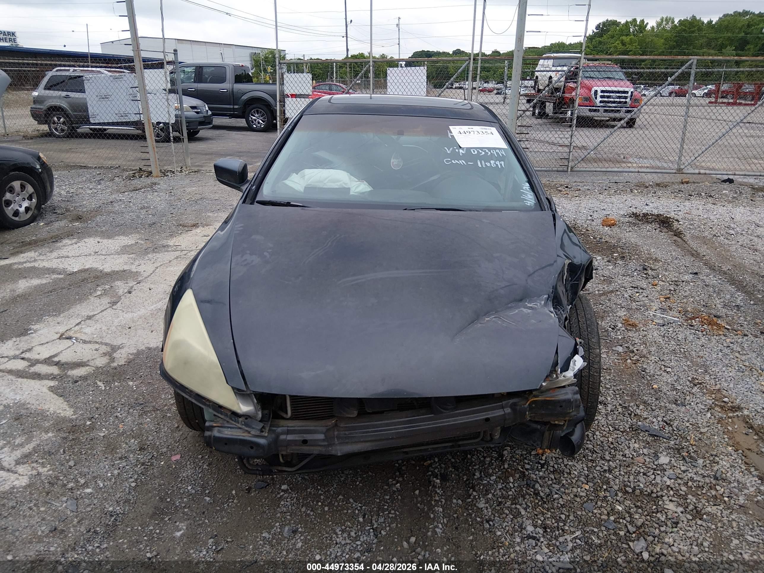 2003 Honda Accord 3.0 Ex Gray vin: 1HGCM82633A033494