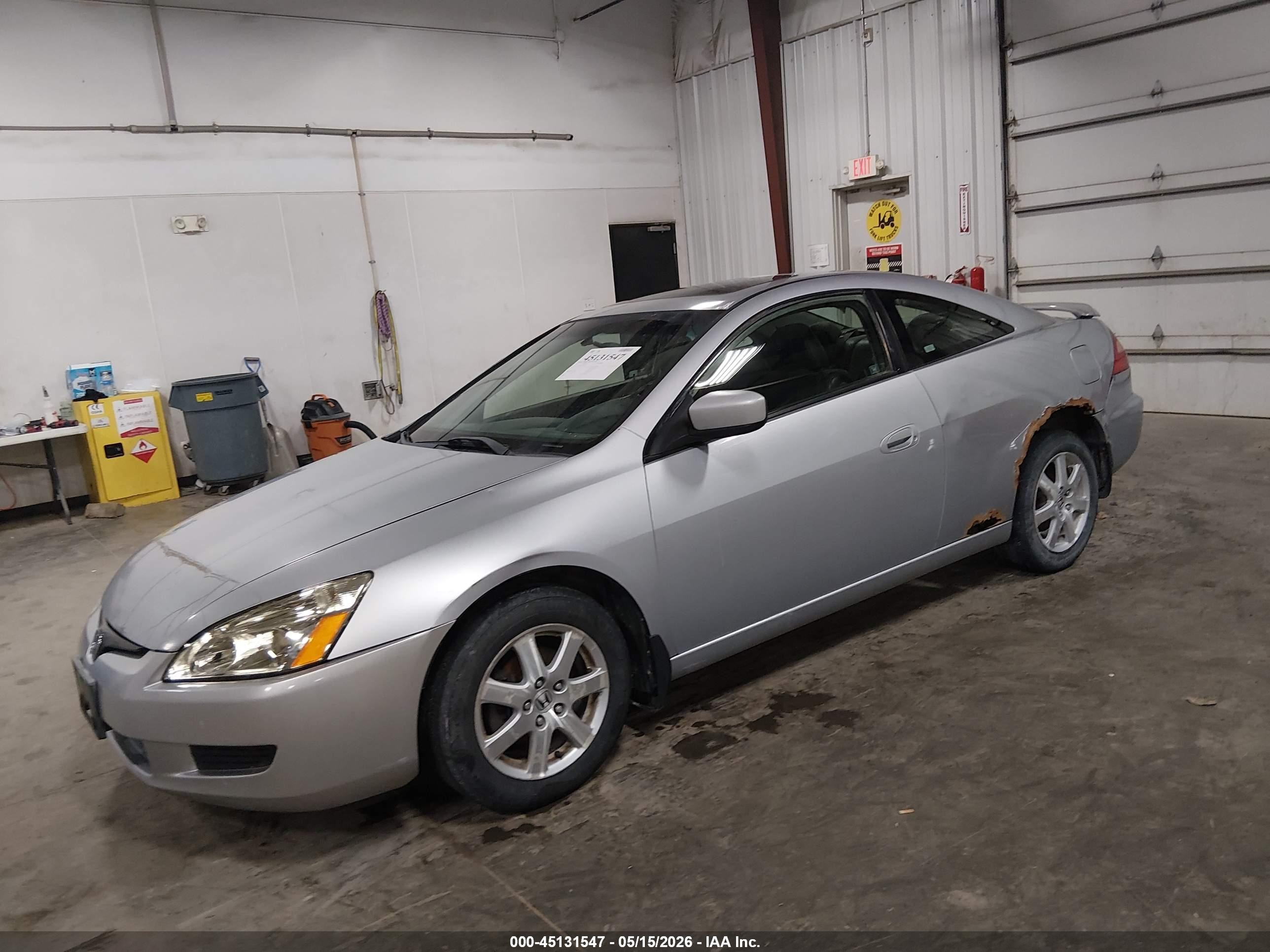 2005 Honda Accord 3.0 Ex Gray vin: 1HGCM82635A003351