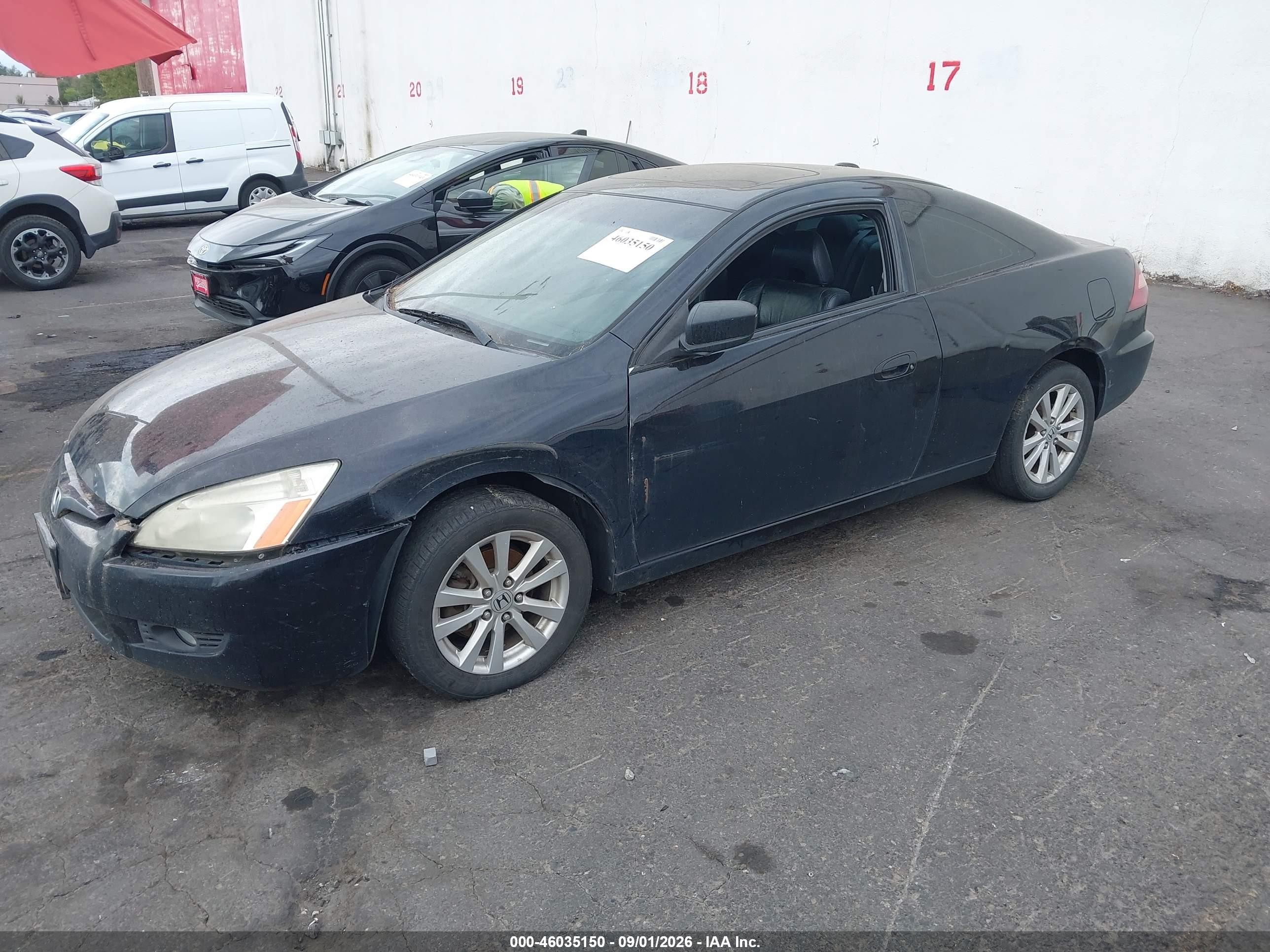 2005 Honda Accord 3.0 Ex Black vin: 1HGCM82635A010378