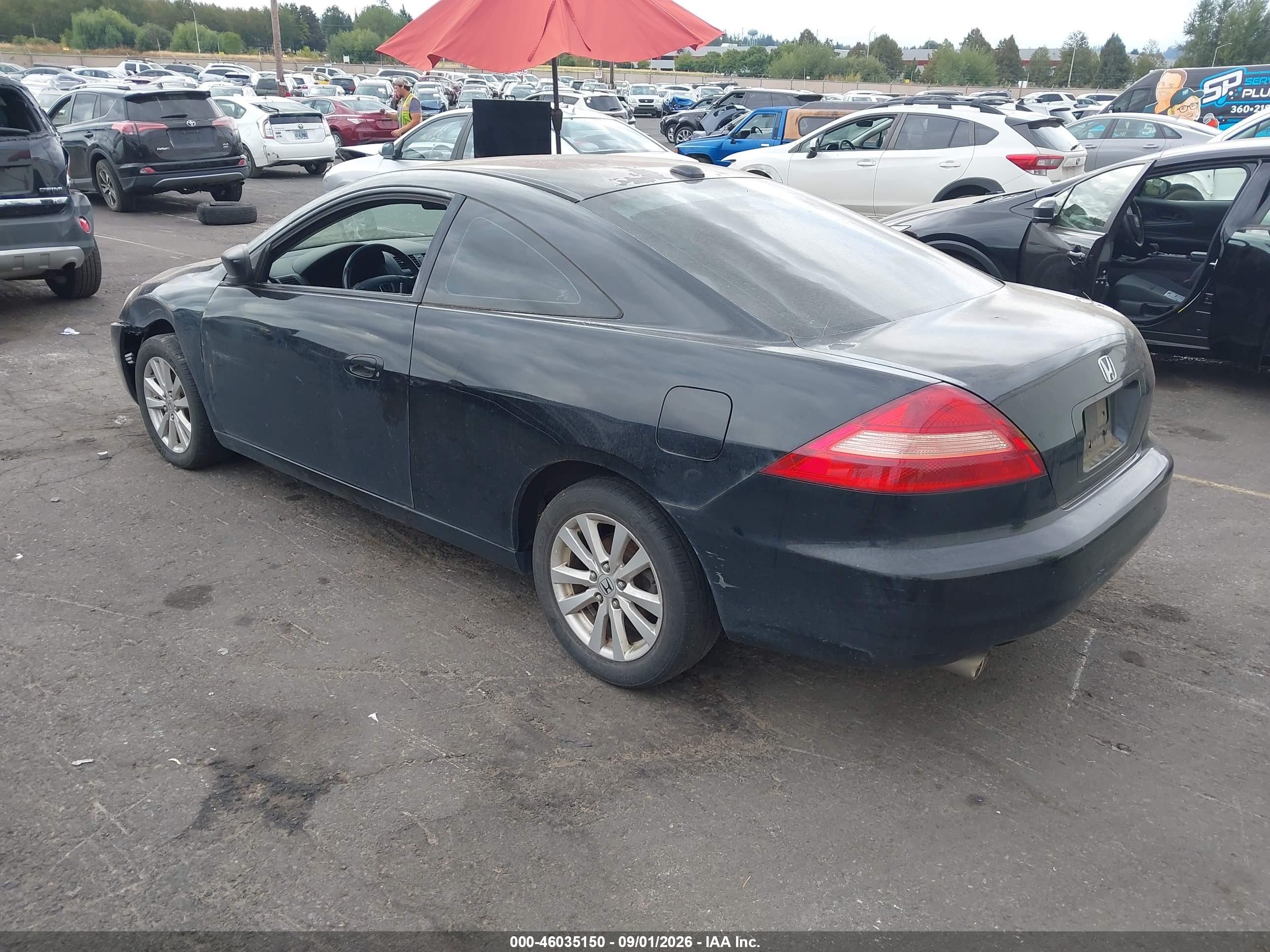 2005 Honda Accord 3.0 Ex Black vin: 1HGCM82635A010378
