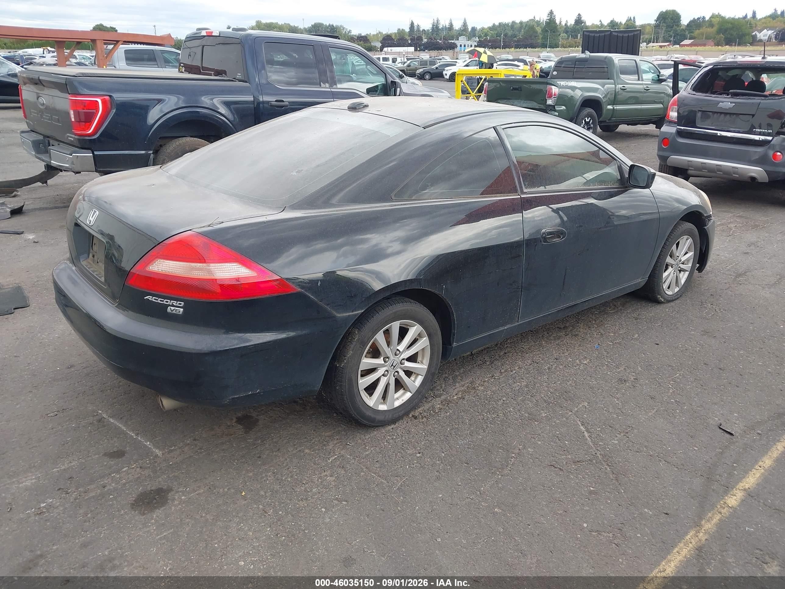 2005 Honda Accord 3.0 Ex Black vin: 1HGCM82635A010378