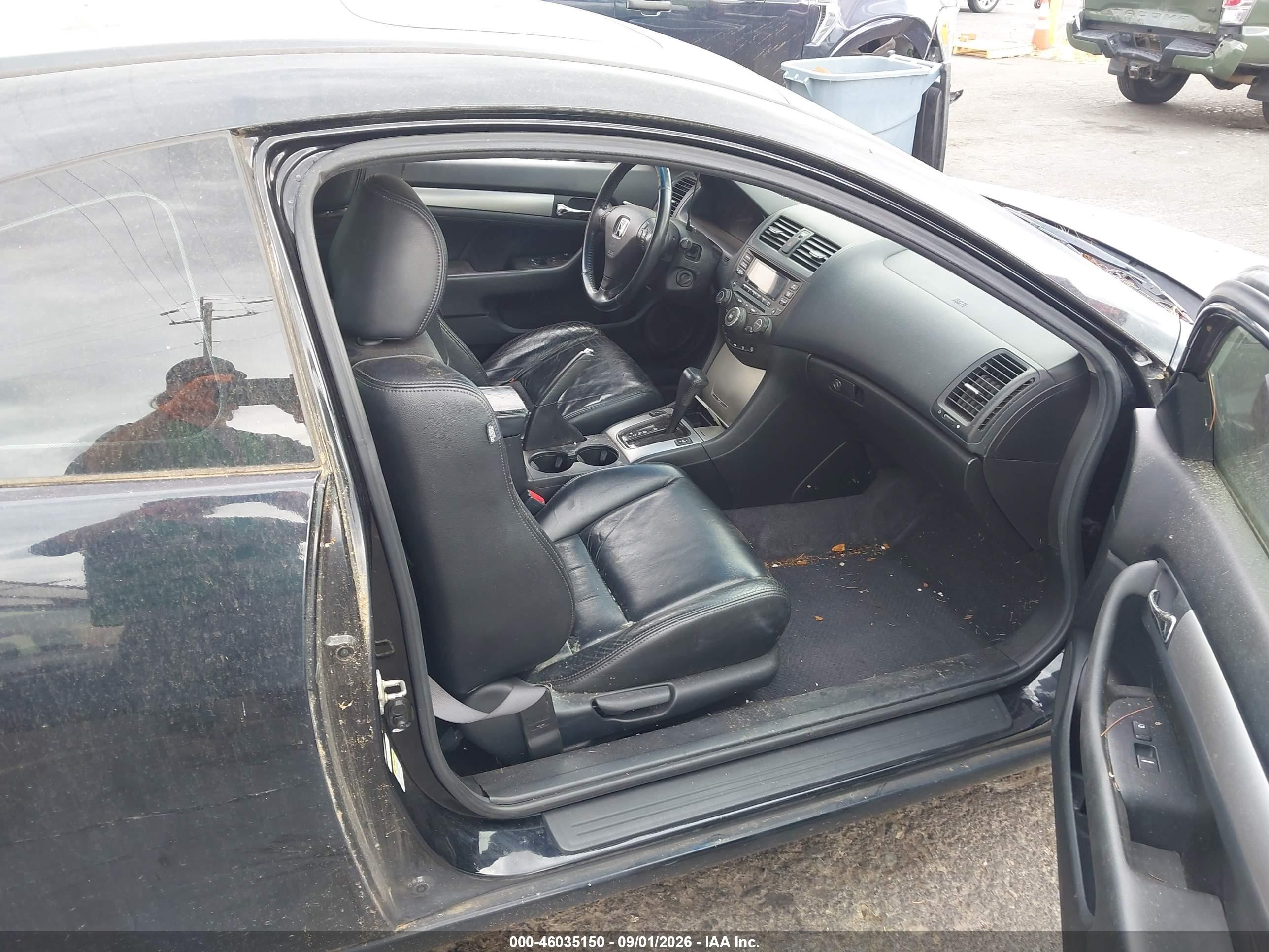 2005 Honda Accord 3.0 Ex Black vin: 1HGCM82635A010378