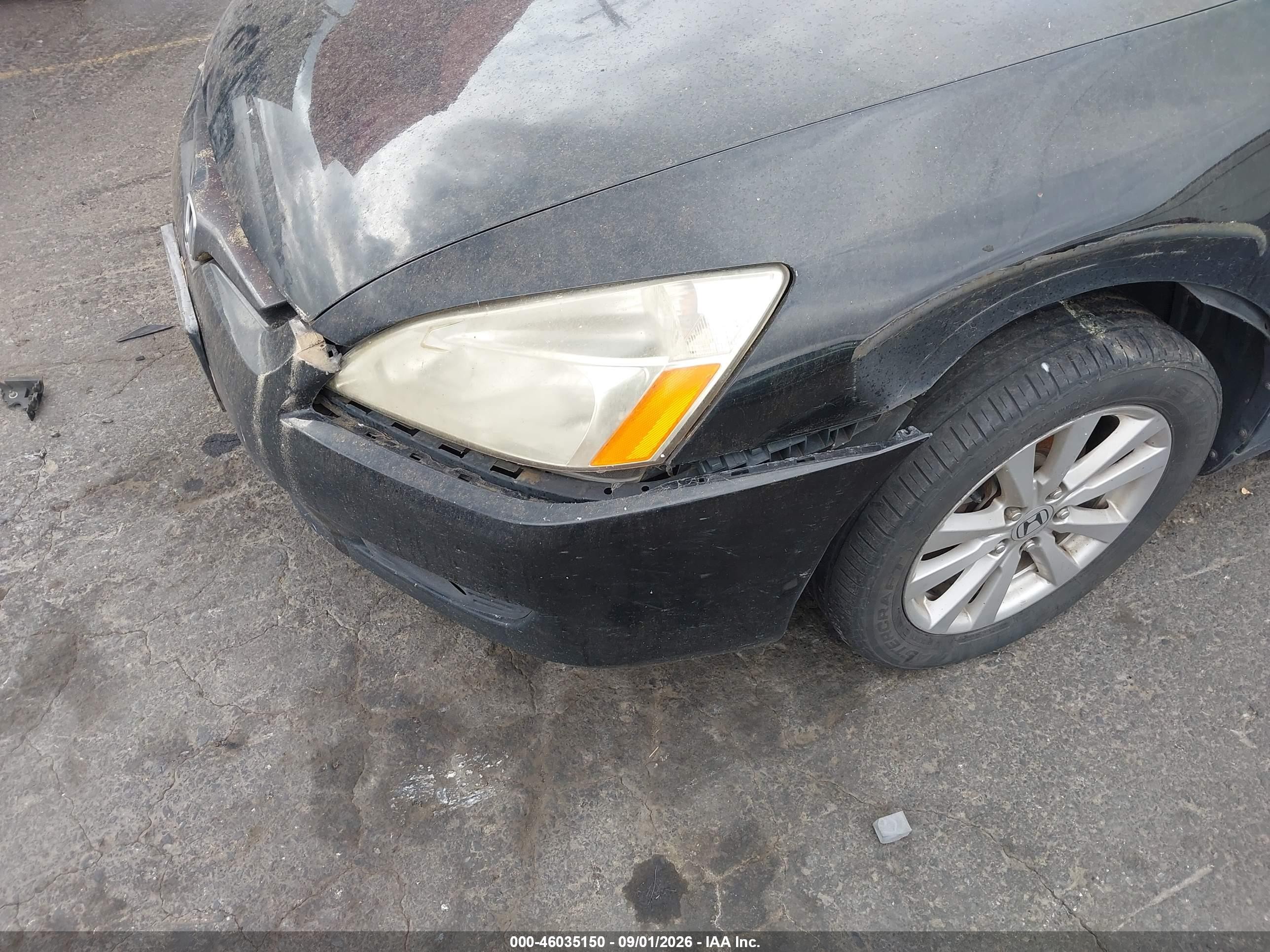 2005 Honda Accord 3.0 Ex Black vin: 1HGCM82635A010378