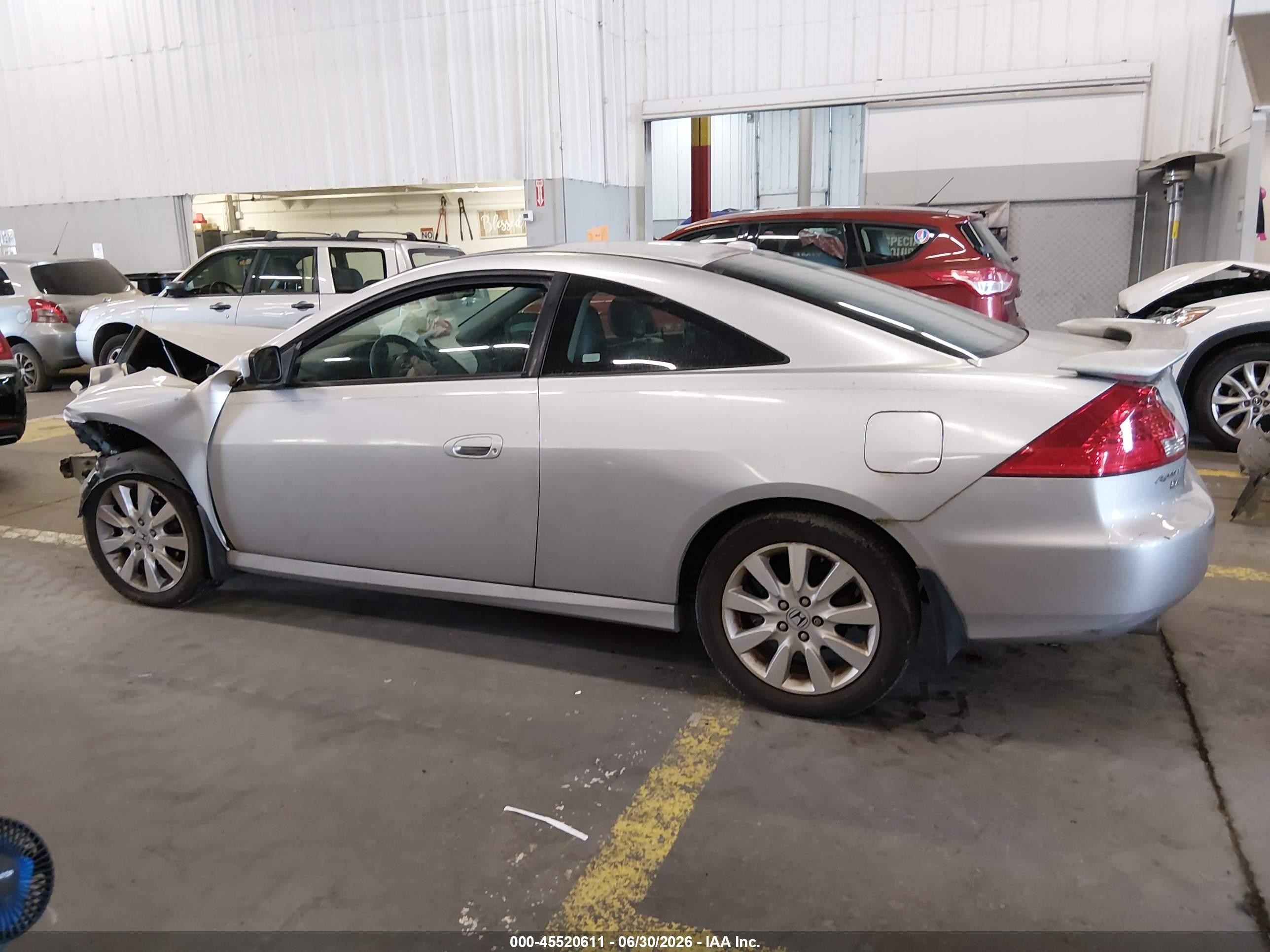 2007 Honda Accord 3.0 Ex Silver vin: 1HGCM82637A001893