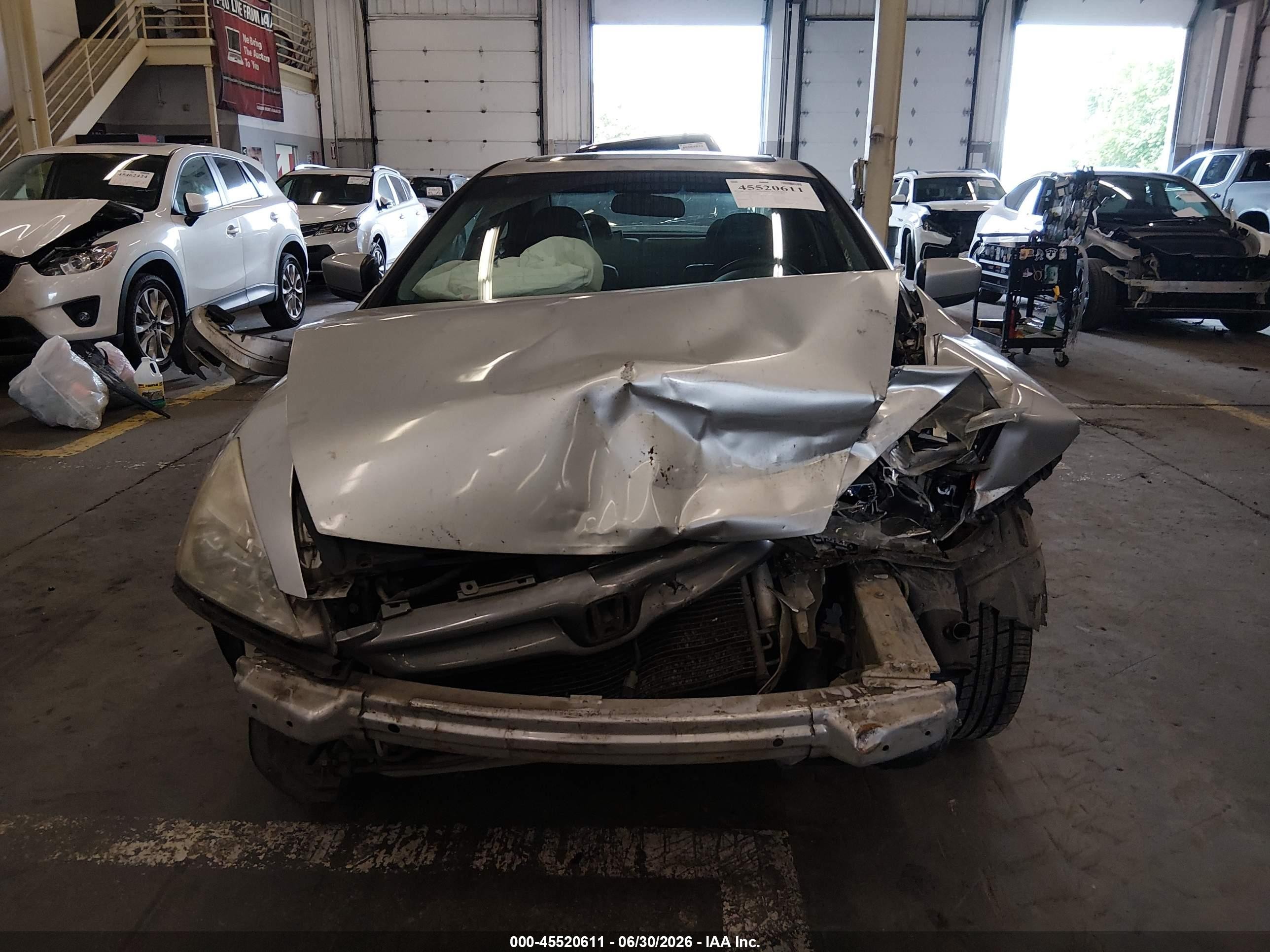 2007 Honda Accord 3.0 Ex Silver vin: 1HGCM82637A001893