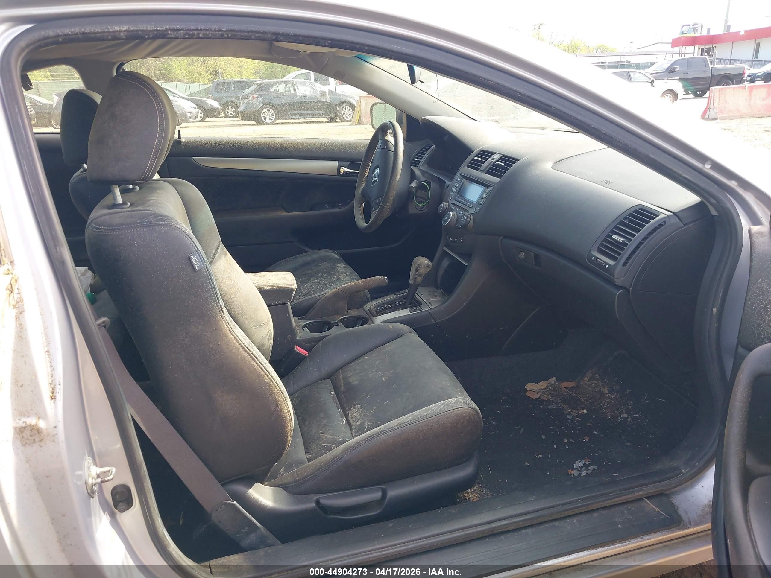 2005 Honda Accord Cpe Ex-l V6 Silver vin: 1HGCM82645A003505