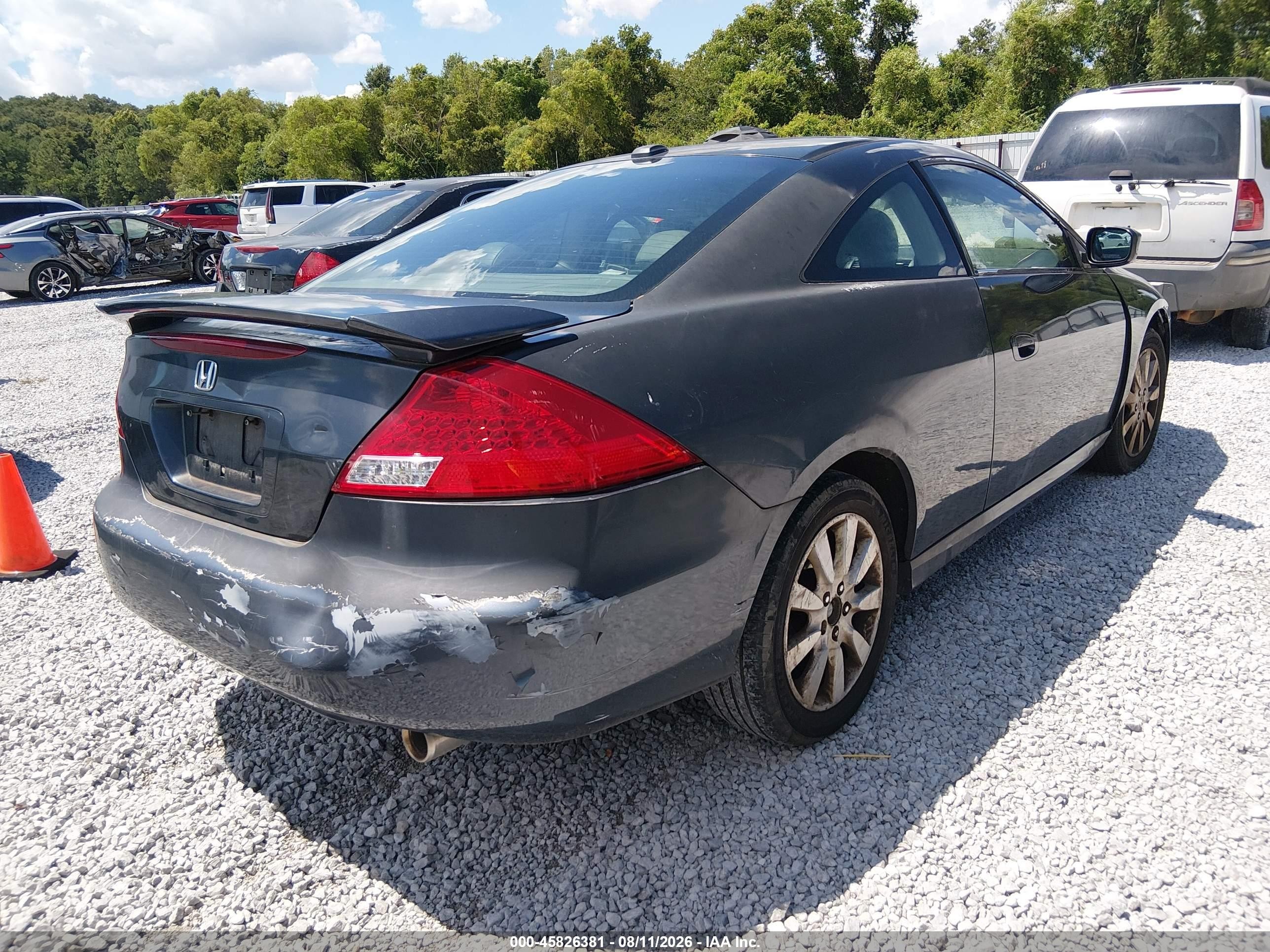 2006 Honda Accord 3.0 Ex Серый vin: 1HGCM82646A004400
