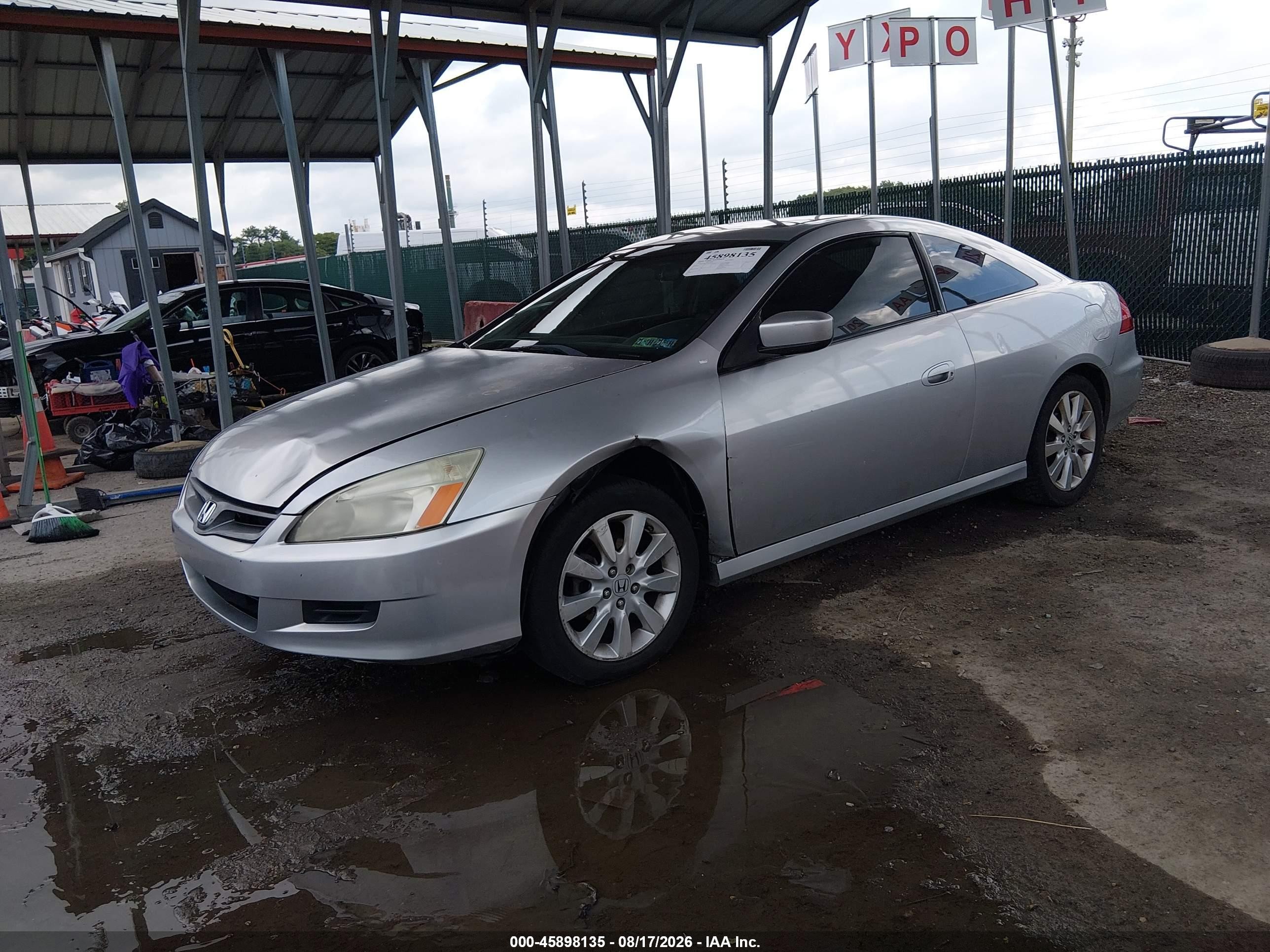 2007 Honda Accord 3.0 Ex Silver vin: 1HGCM82647A004804