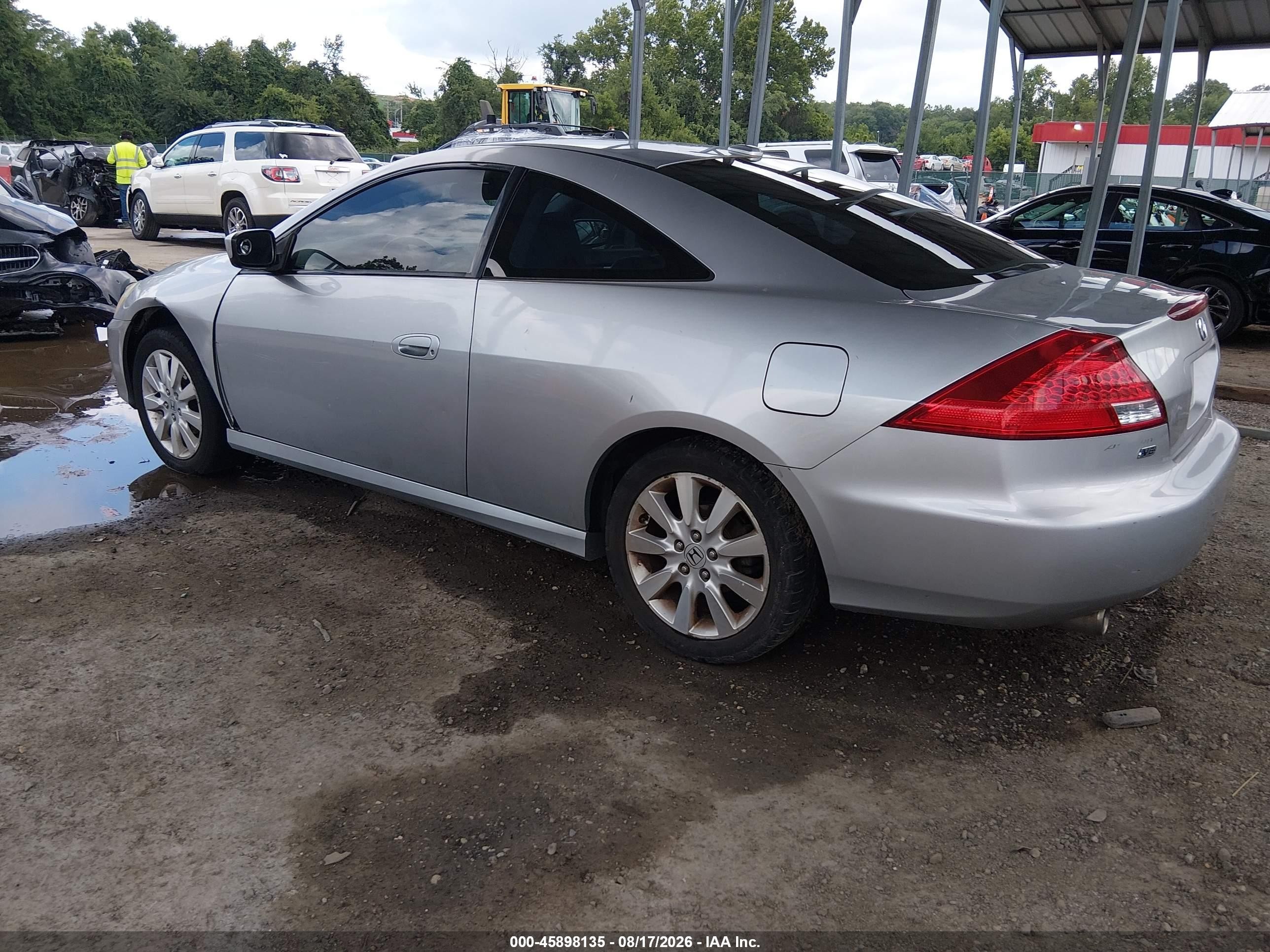 2007 Honda Accord 3.0 Ex Silver vin: 1HGCM82647A004804