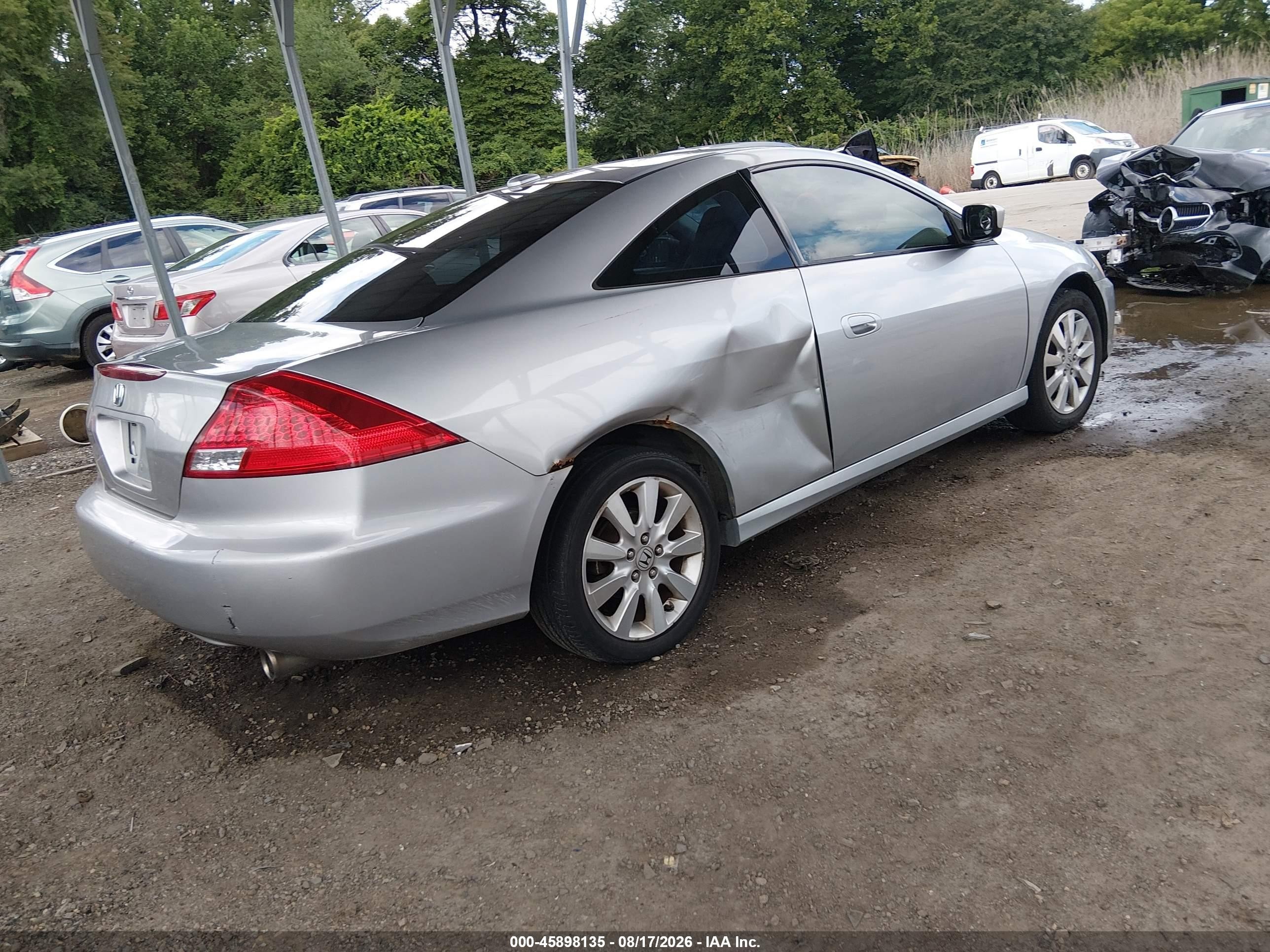 2007 Honda Accord 3.0 Ex Silver vin: 1HGCM82647A004804