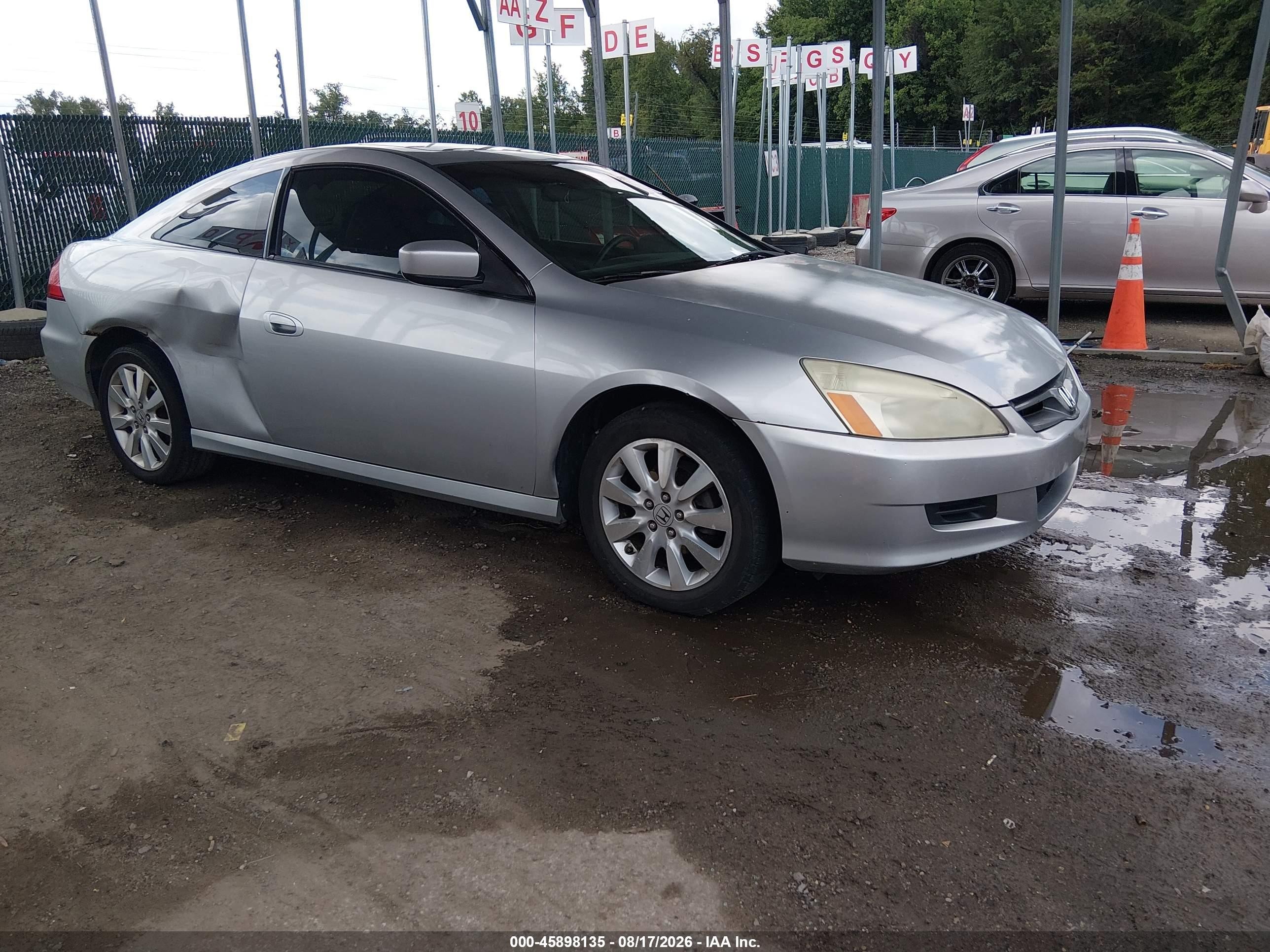 2007 Honda Accord 3.0 Ex Silver vin: 1HGCM82647A004804
