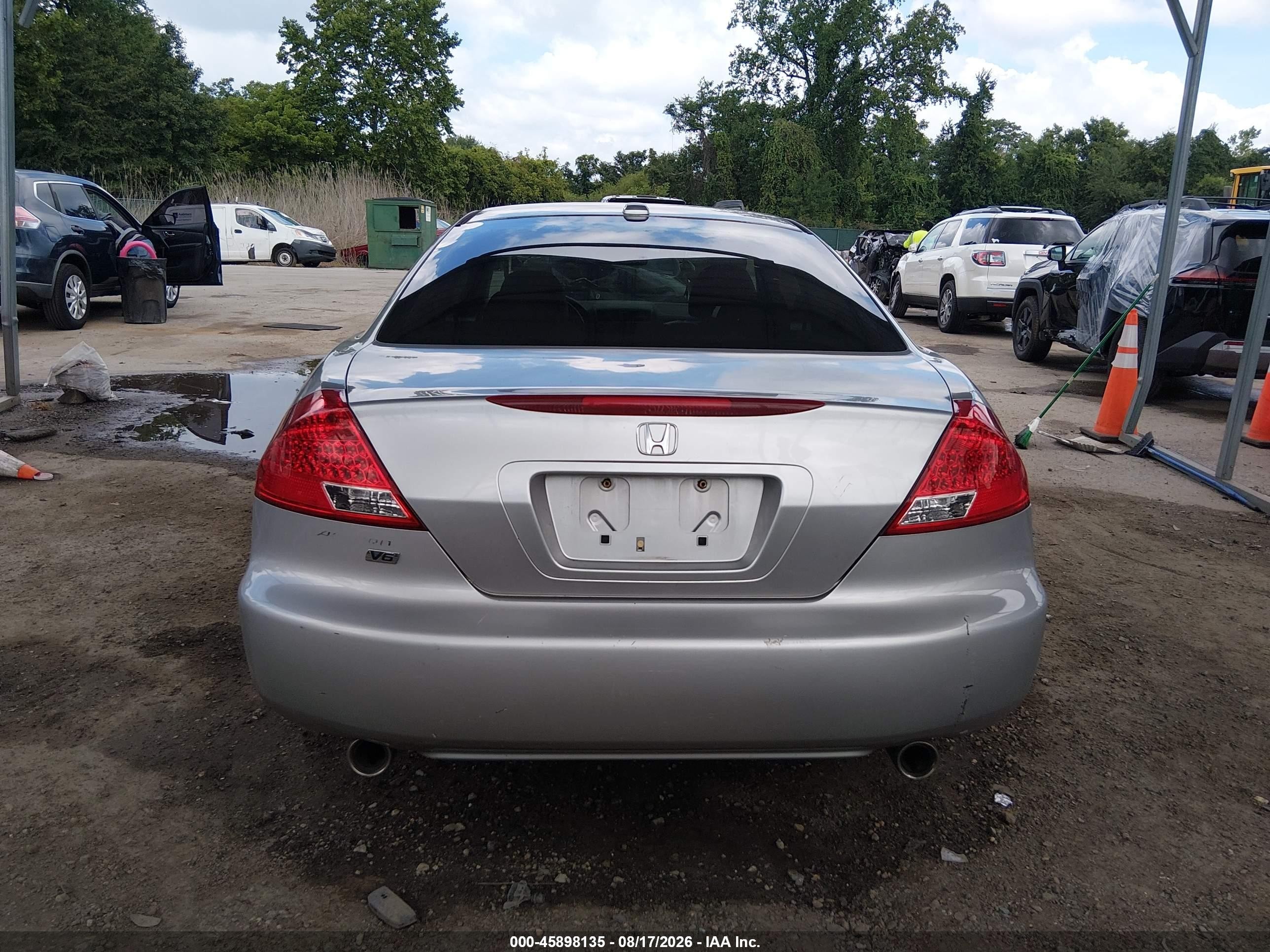 2007 Honda Accord 3.0 Ex Silver vin: 1HGCM82647A004804