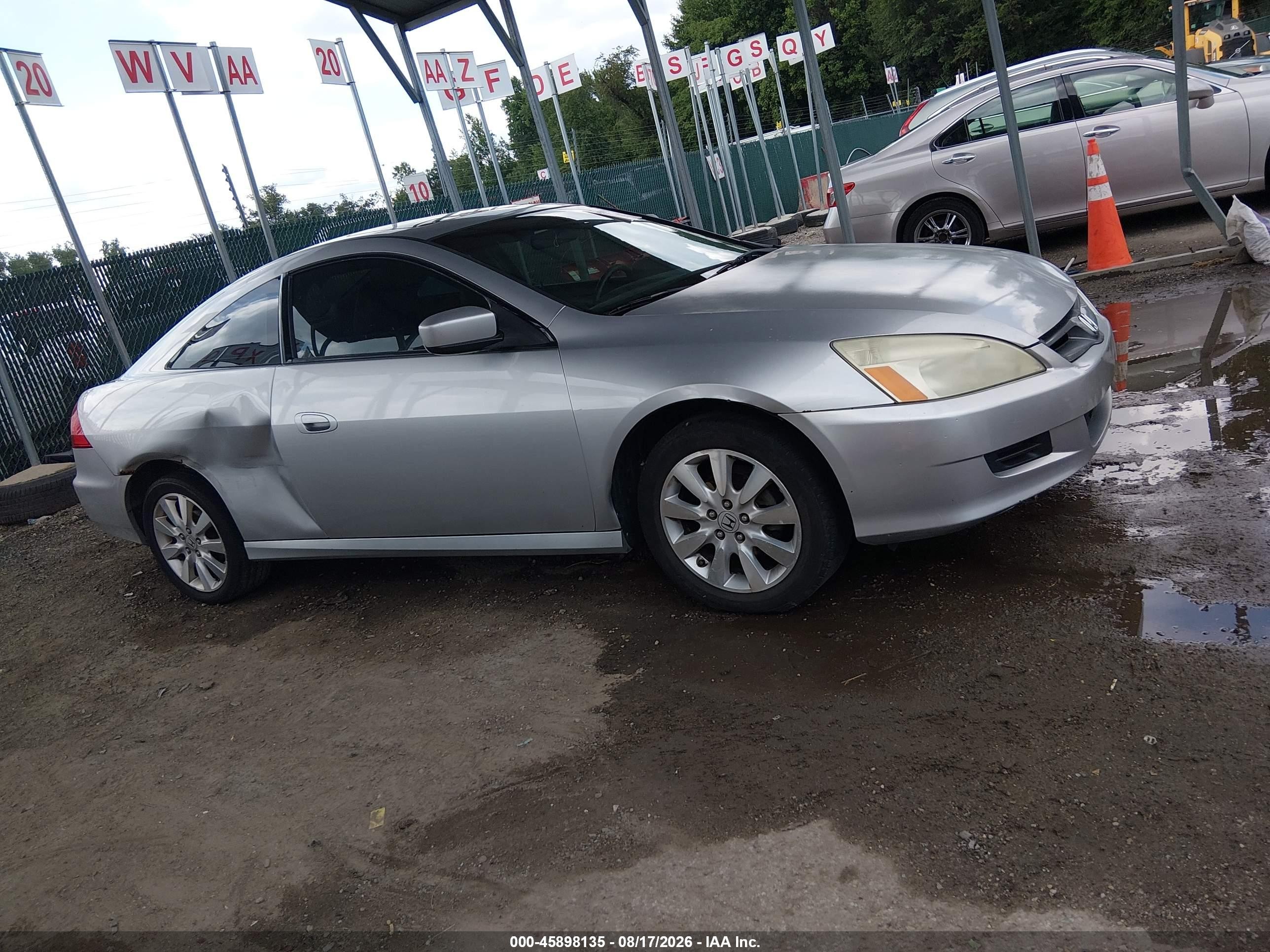 2007 Honda Accord 3.0 Ex Silver vin: 1HGCM82647A004804