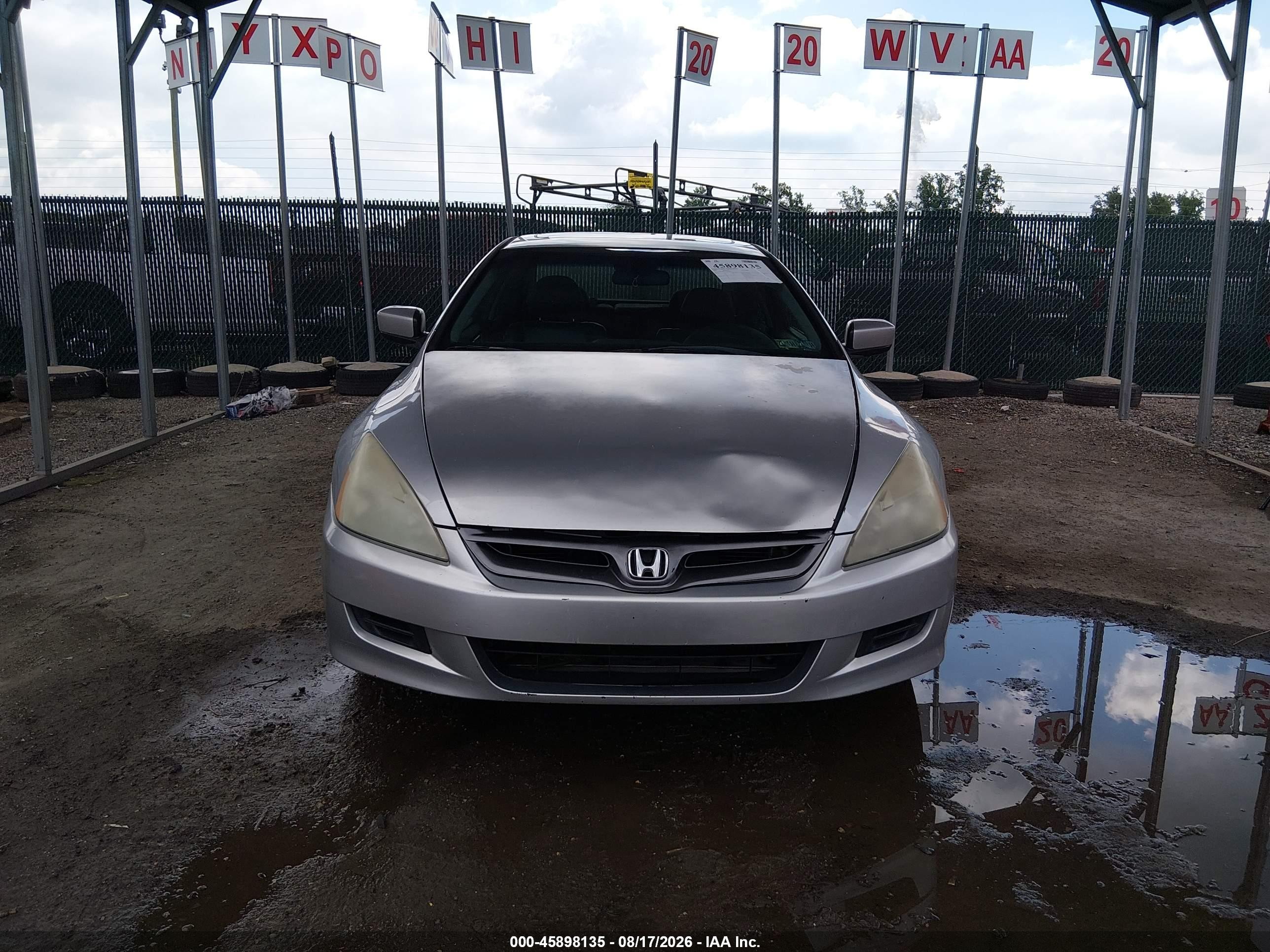 2007 Honda Accord 3.0 Ex Silver vin: 1HGCM82647A004804