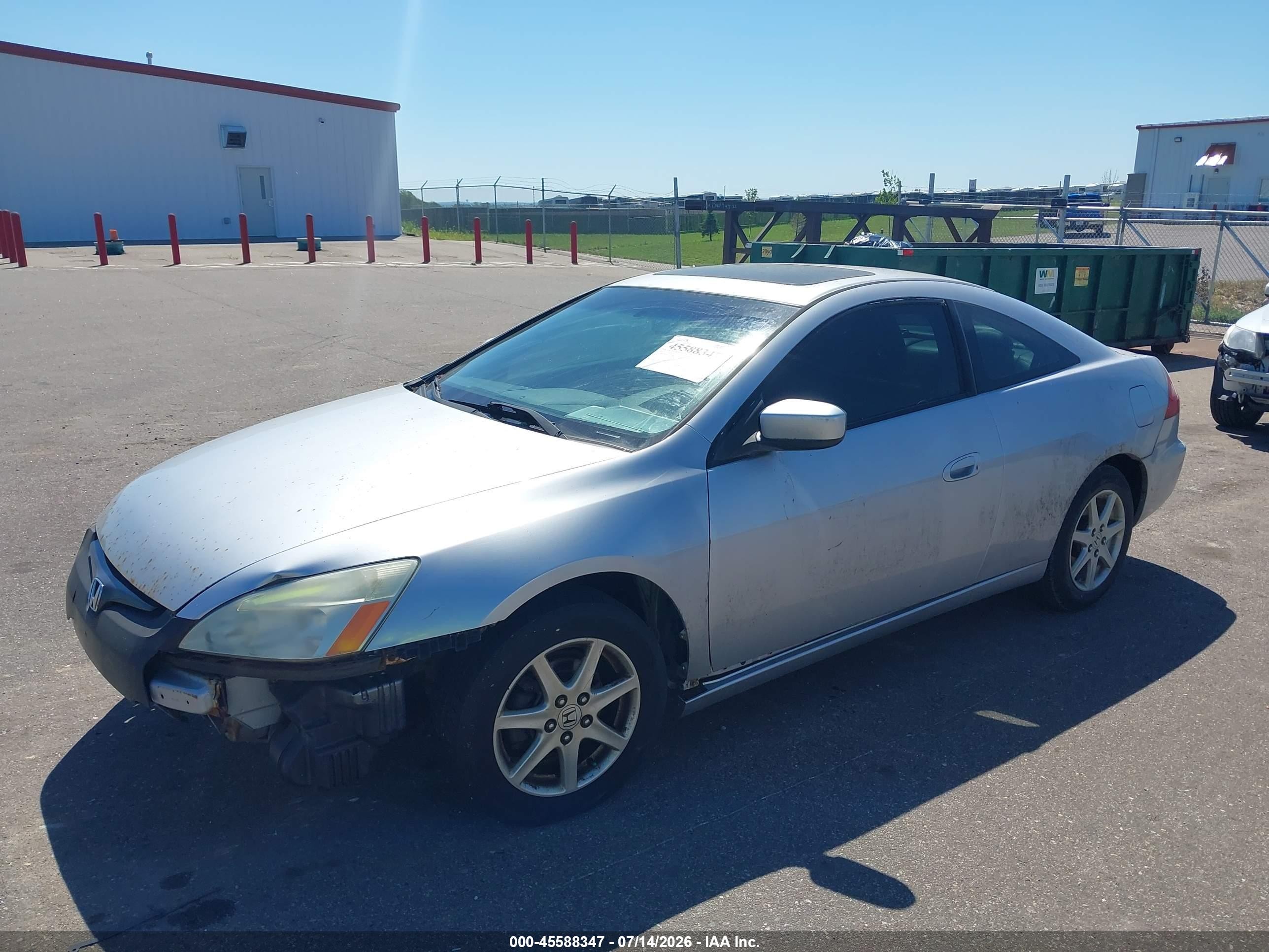 2003 Honda Accord Cpe Ex Silver vin: 1HGCM82653A037904