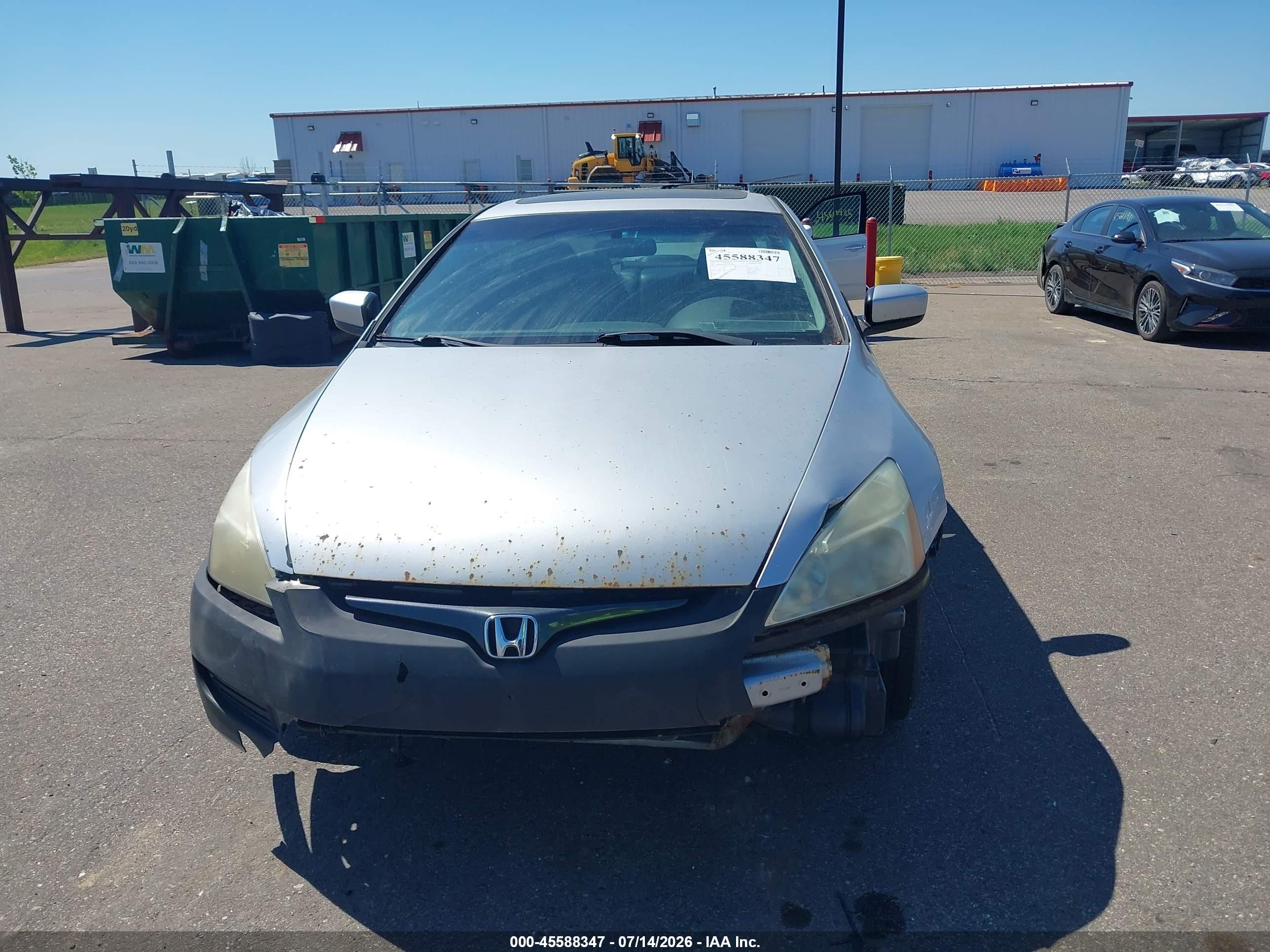 2003 Honda Accord Cpe Ex Silver vin: 1HGCM82653A037904