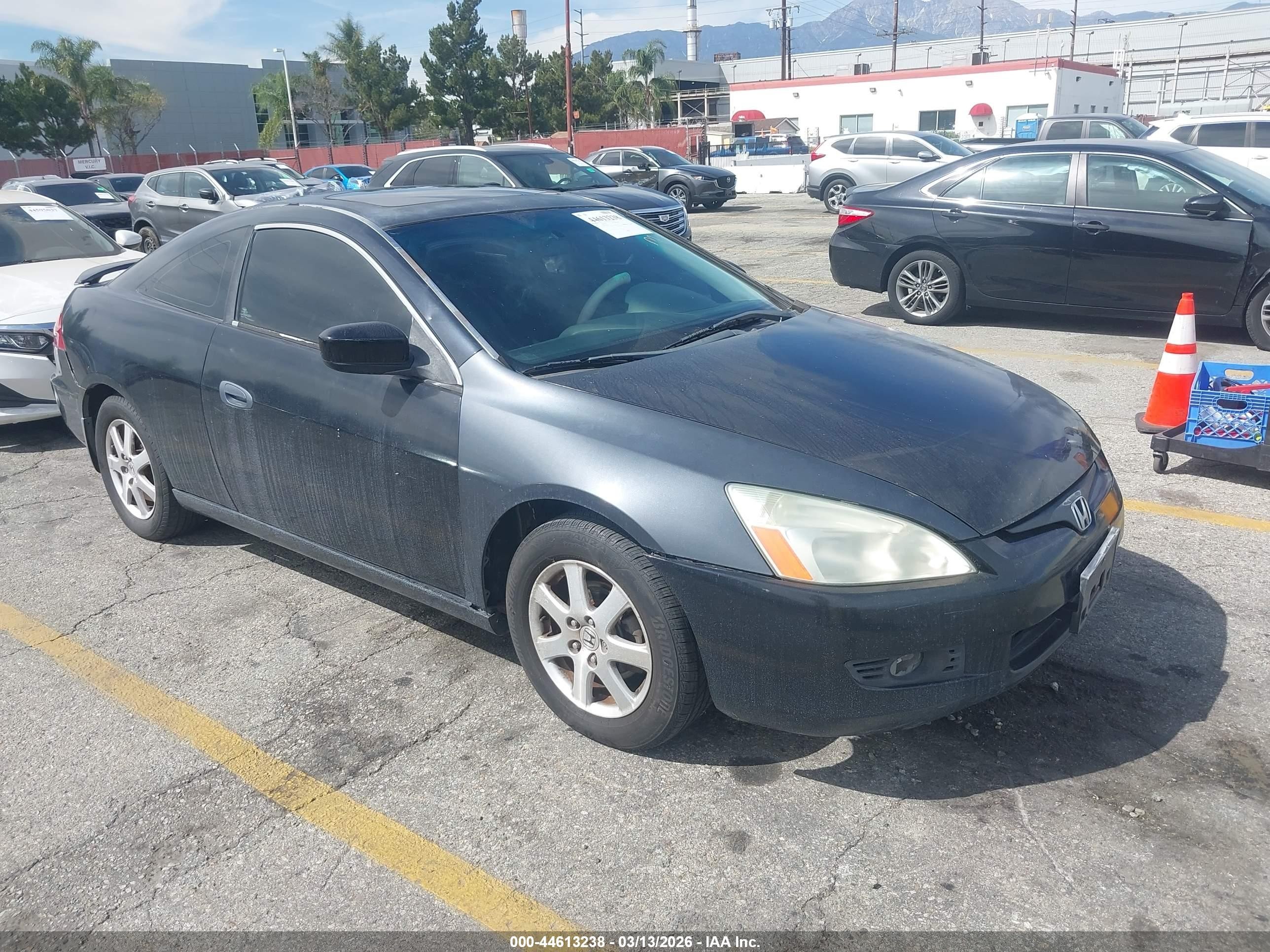 2005 Honda Accord Cpe Ex-l V6 Black vin: 1HGCM82655A006493