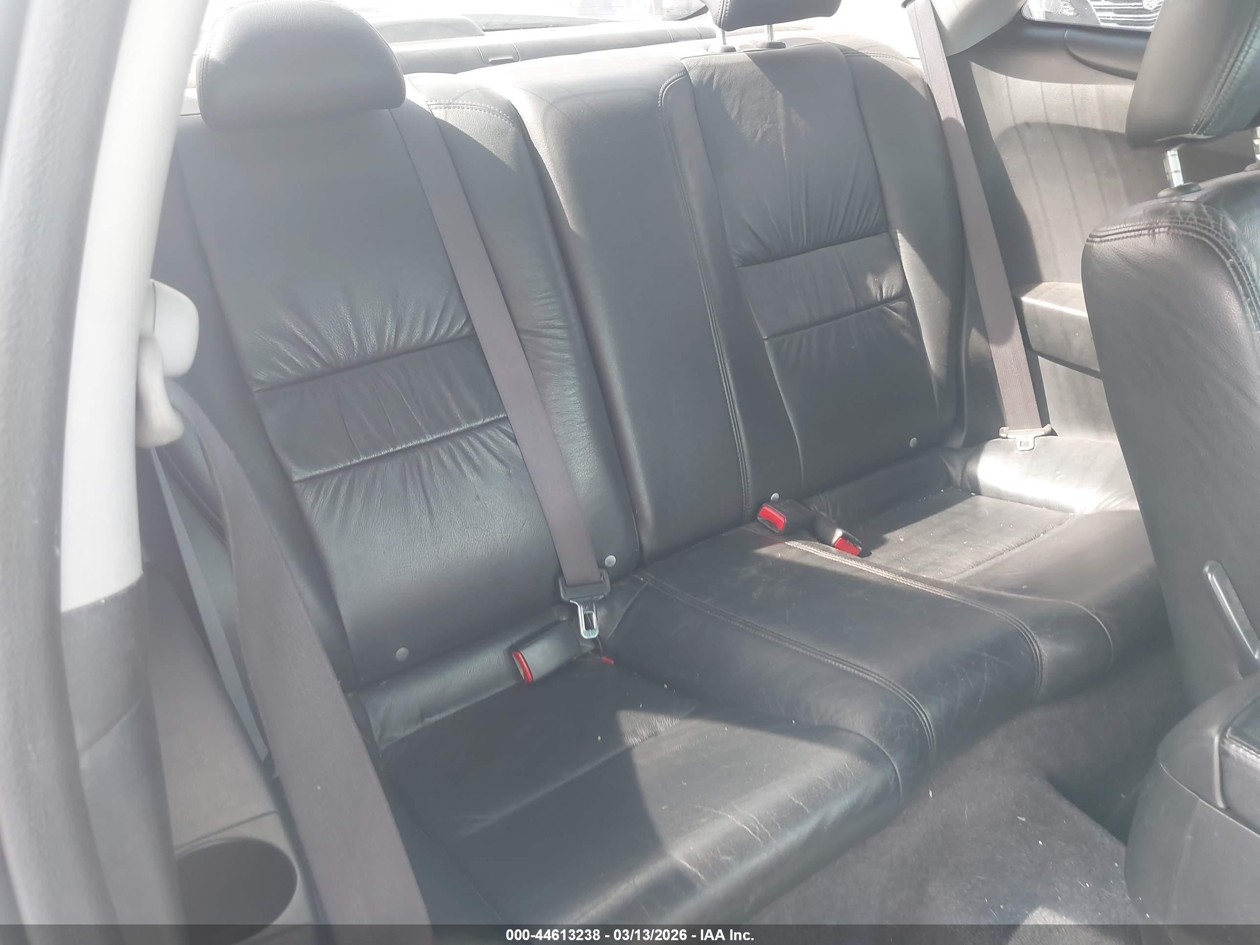 2005 Honda Accord Cpe Ex-l V6 Black vin: 1HGCM82655A006493