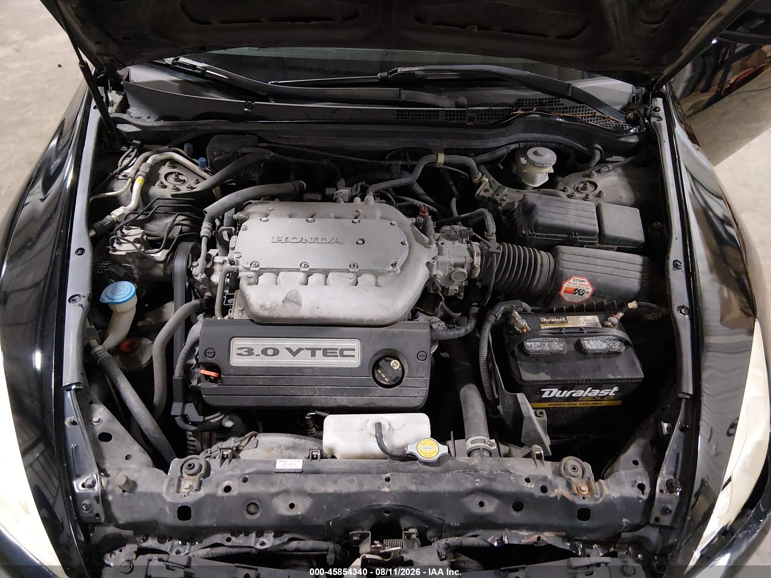2006 Honda Accord 3.0 Ex Black vin: 1HGCM82656A001358