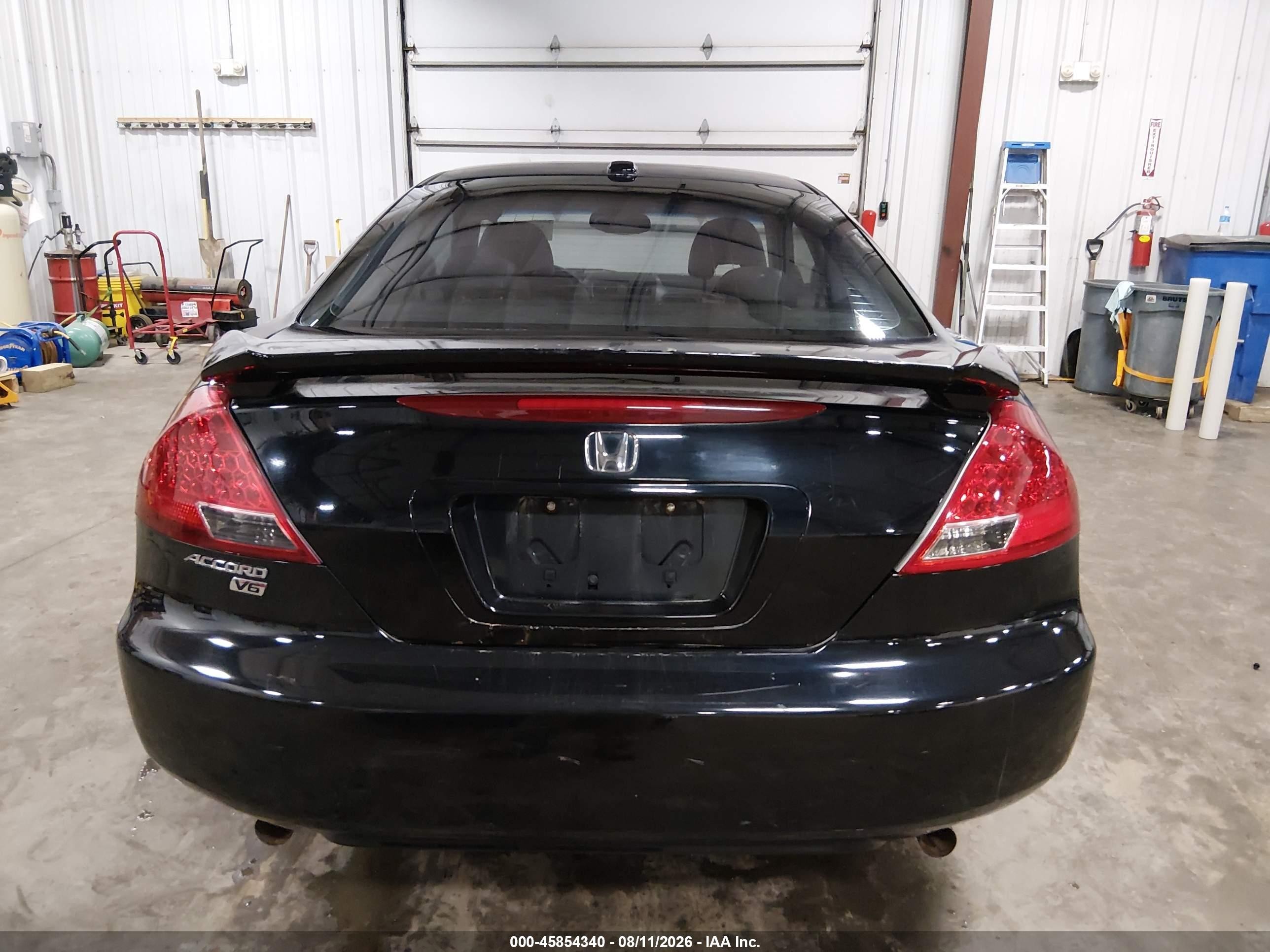 2006 Honda Accord 3.0 Ex Black vin: 1HGCM82656A001358