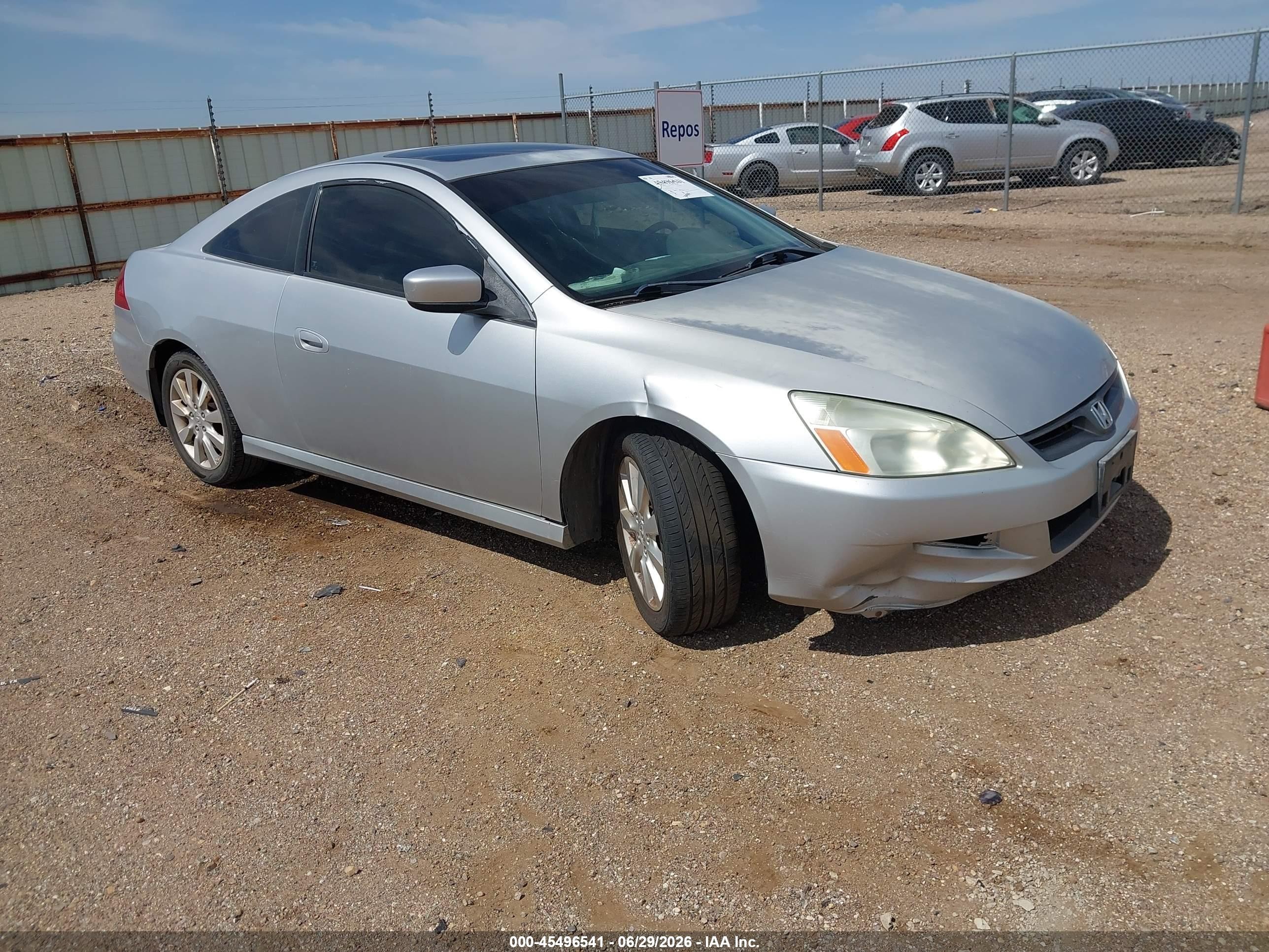 2006 Honda Accord 3.0 Ex Серебряный vin: 1HGCM82656A002106