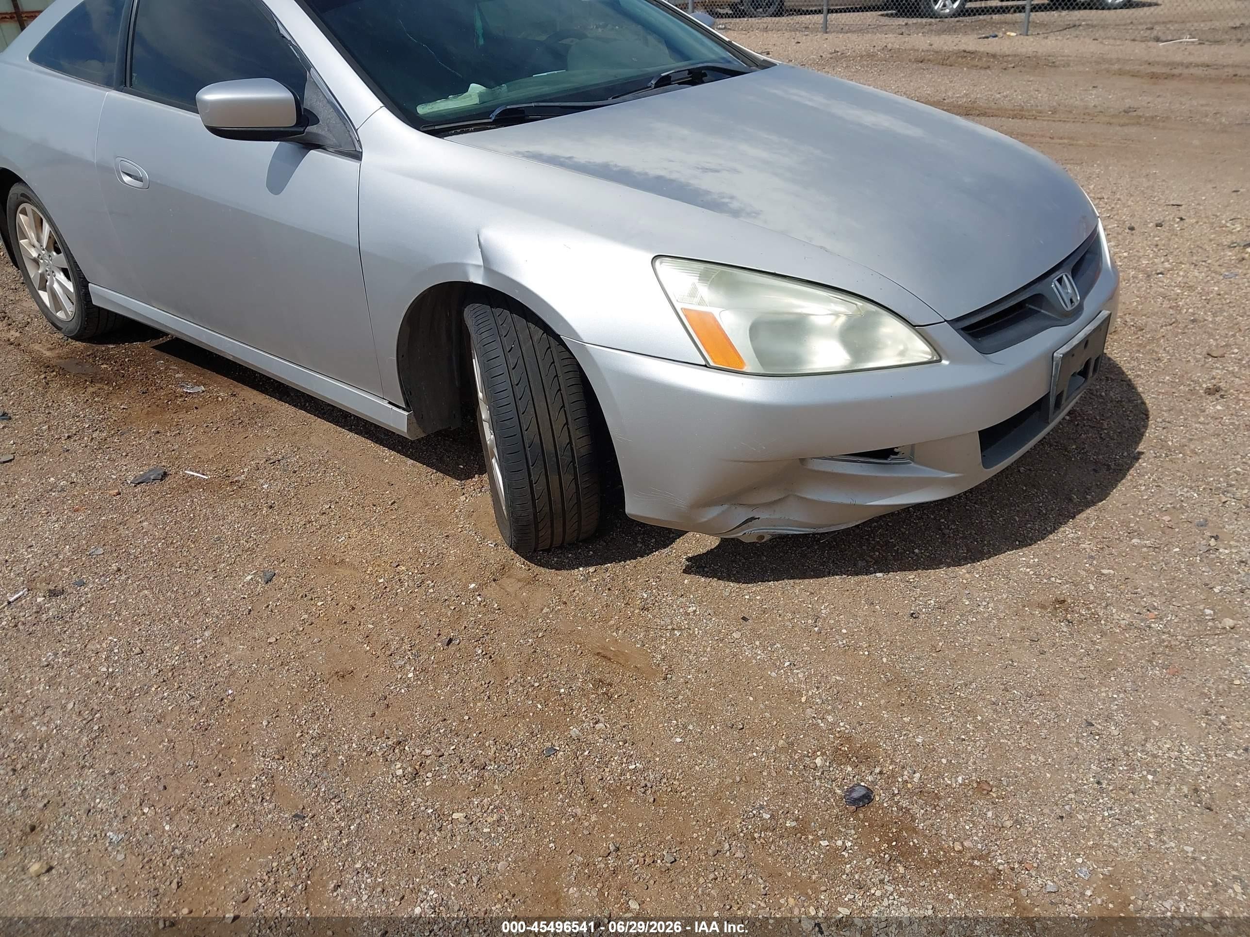 2006 Honda Accord 3.0 Ex Серебряный vin: 1HGCM82656A002106
