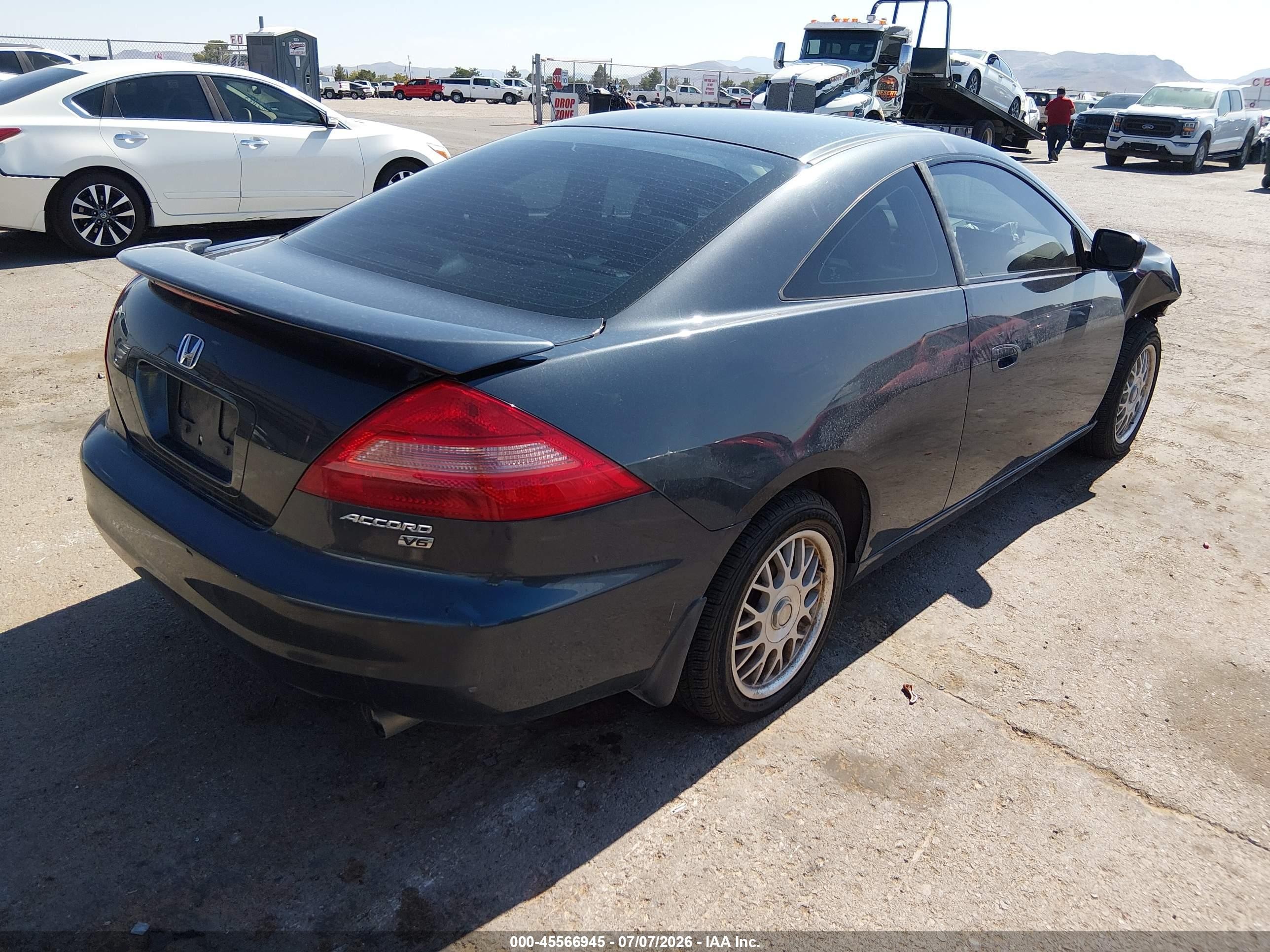2003 Honda Accord Cpe Ex Gray vin: 1HGCM82663A004927