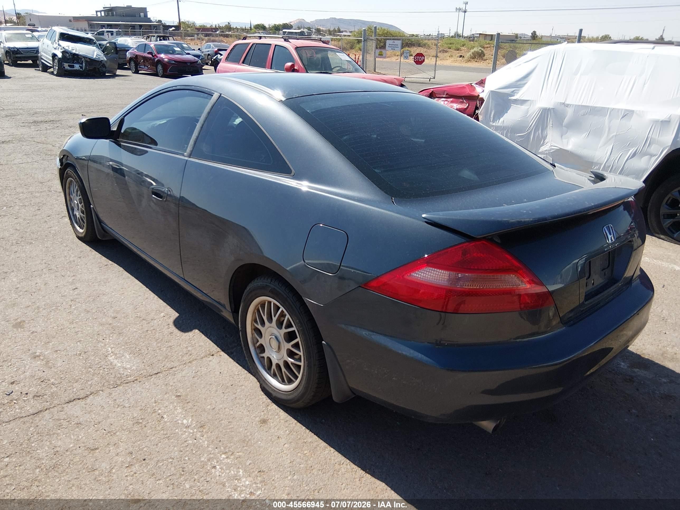 2003 Honda Accord Cpe Ex Gray vin: 1HGCM82663A004927
