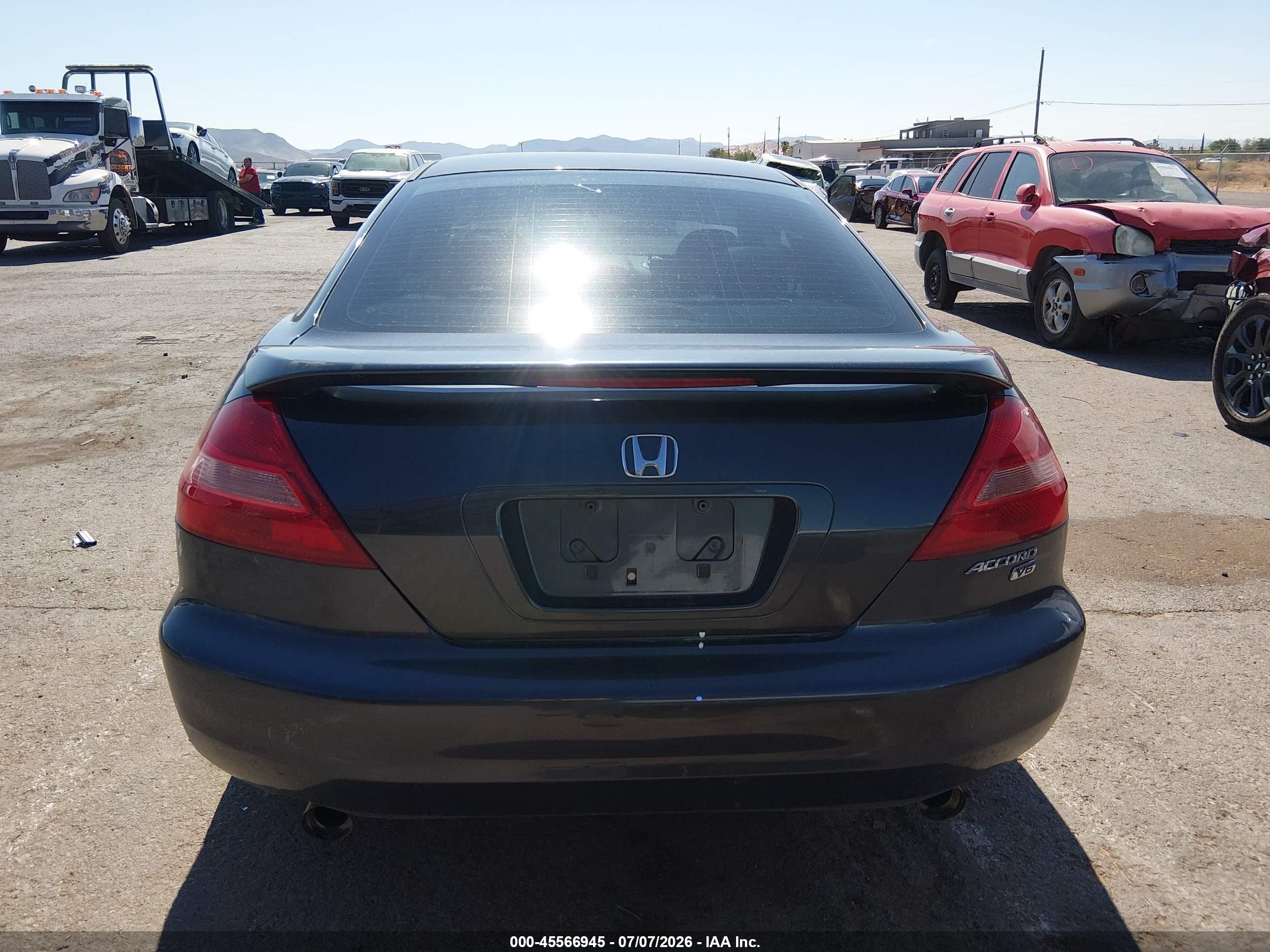 2003 Honda Accord Cpe Ex Gray vin: 1HGCM82663A004927