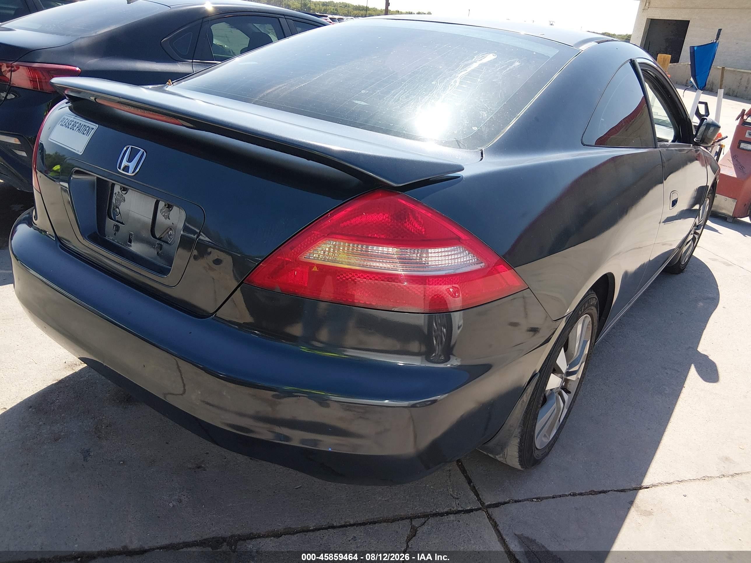 2003 Honda Accord 3.0 Ex Black vin: 1HGCM82663A014308
