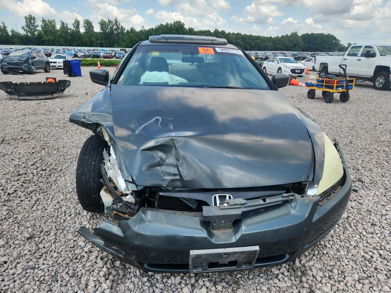 2004 Honda Accord Ex Gray vin: 1HGCM82664A006288