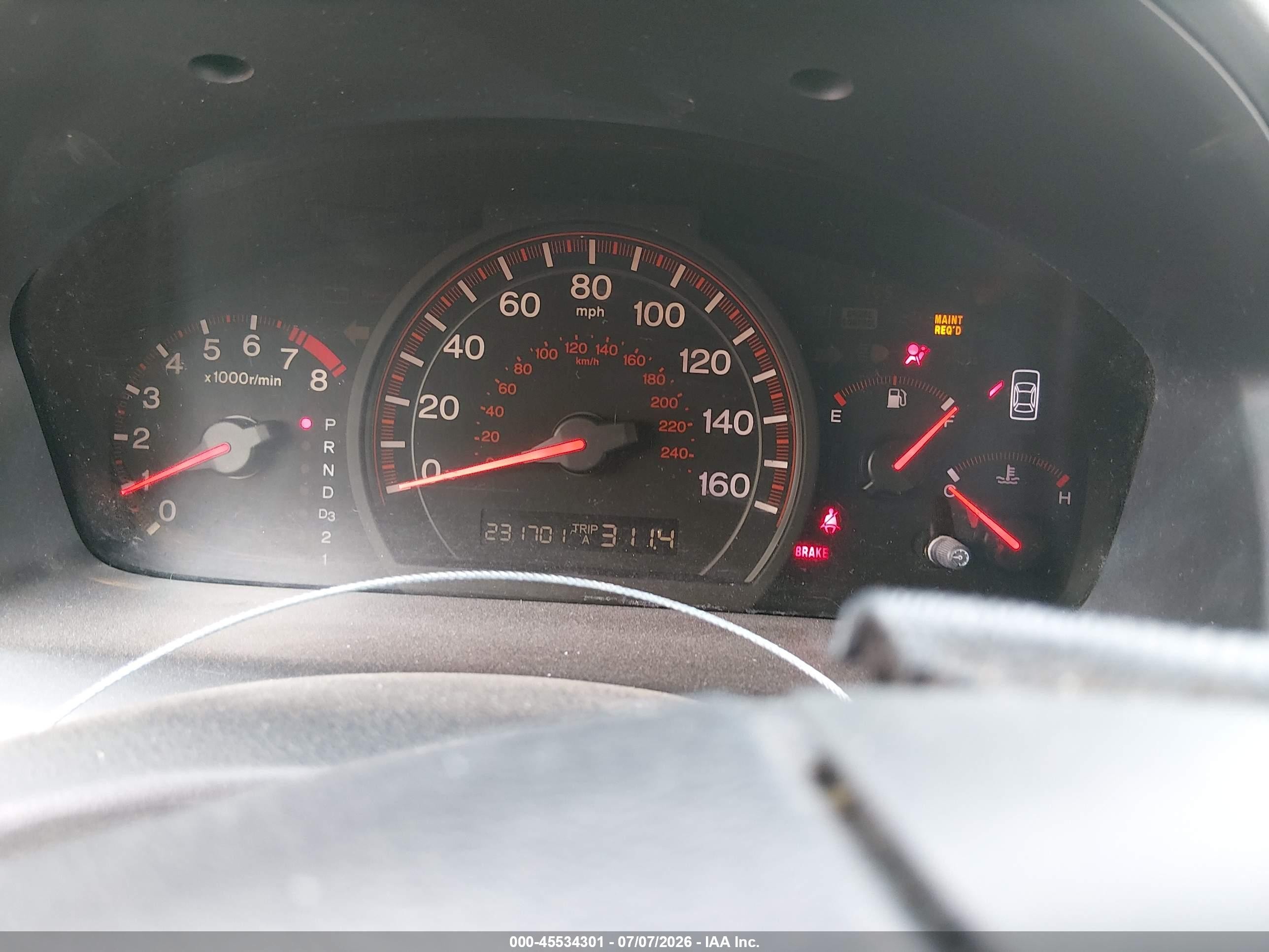 2004 Honda Accord 3.0 Ex Серебряный vin: 1HGCM82664A015671