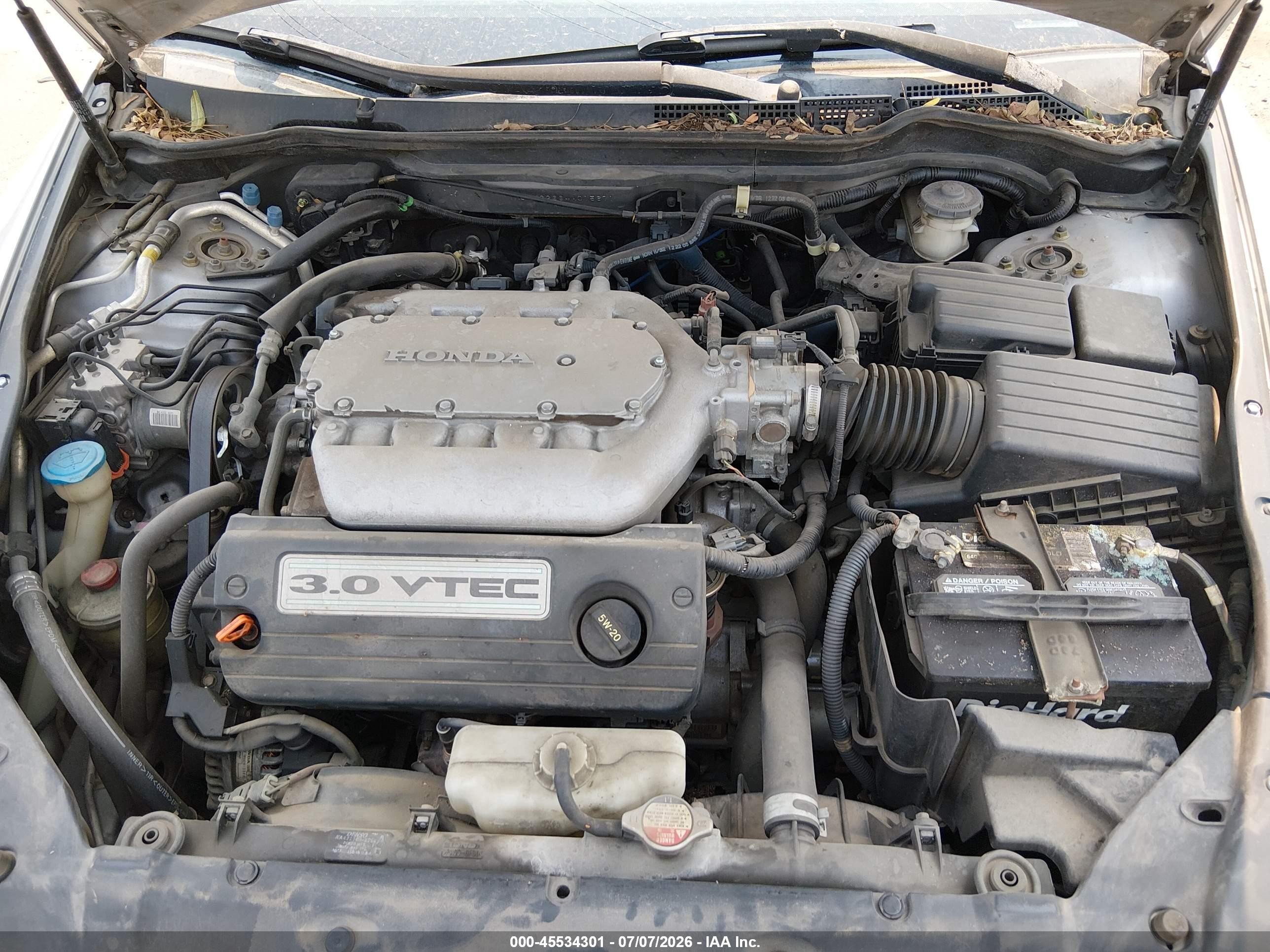 2004 Honda Accord 3.0 Ex Серебряный vin: 1HGCM82664A015671