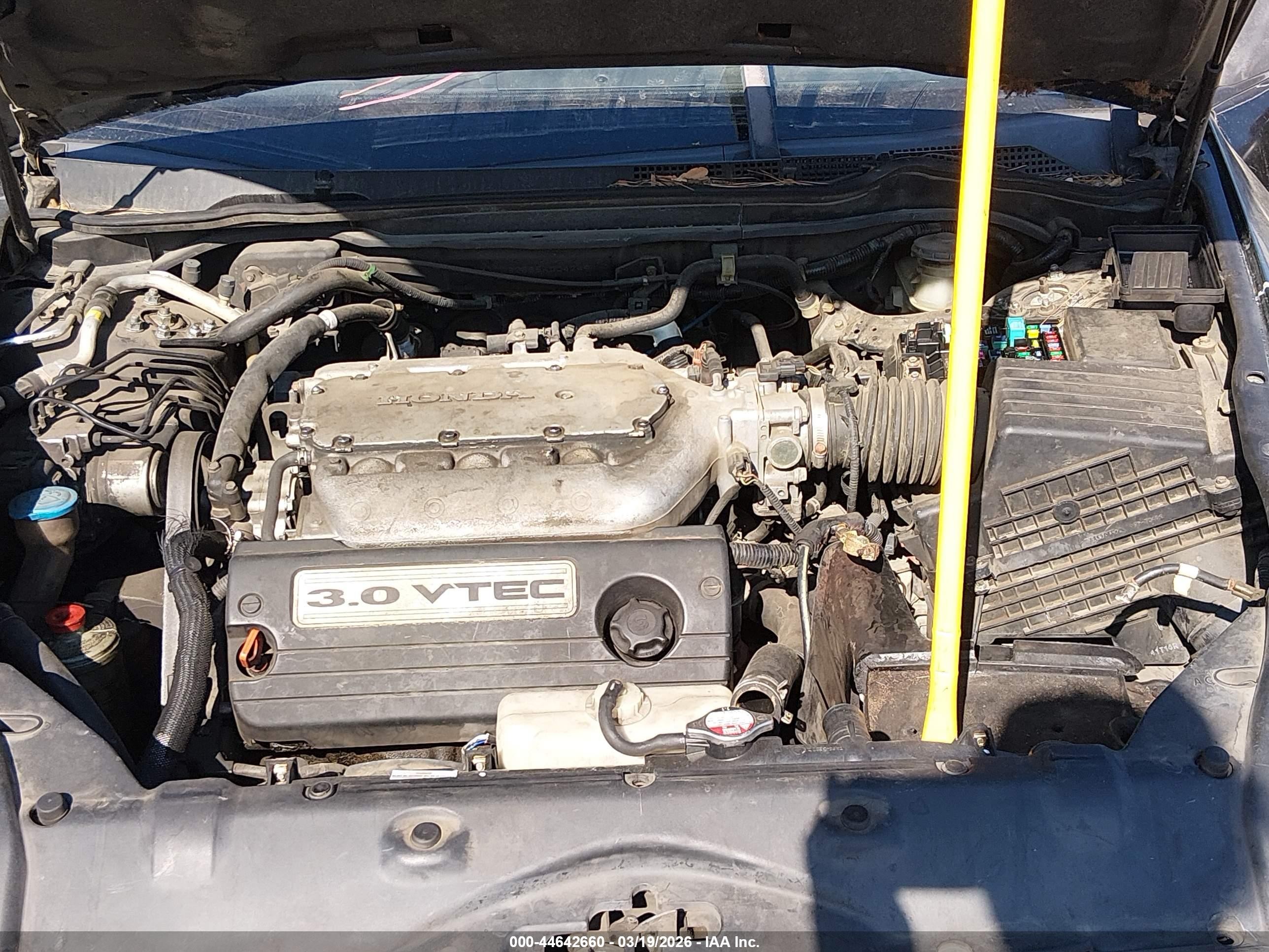2005 Honda Accord Cpe Ex-l V6 Black vin: 1HGCM82665A004249