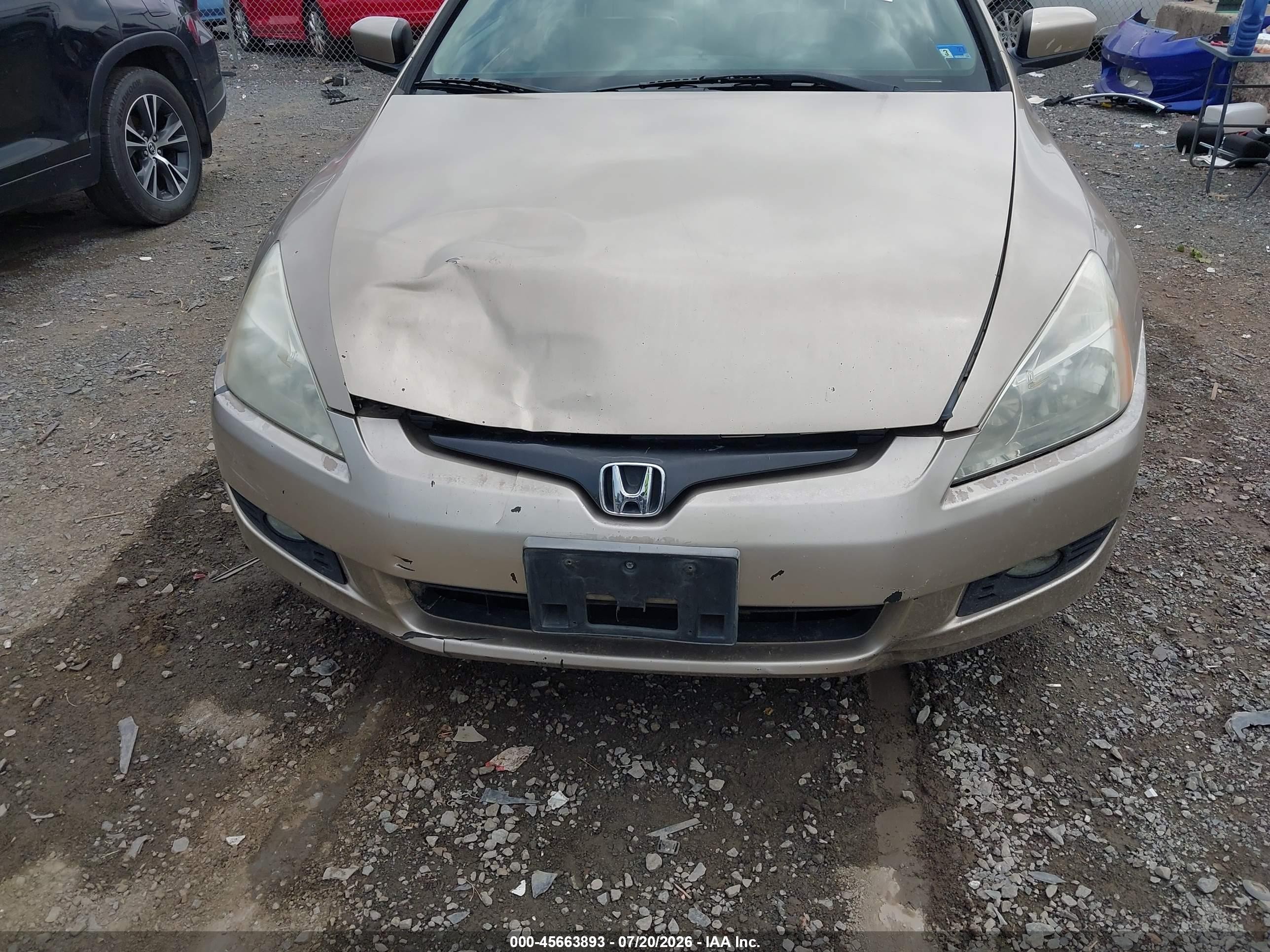 2003 Honda Accord Cpe Ex Gold vin: 1HGCM82673A006136