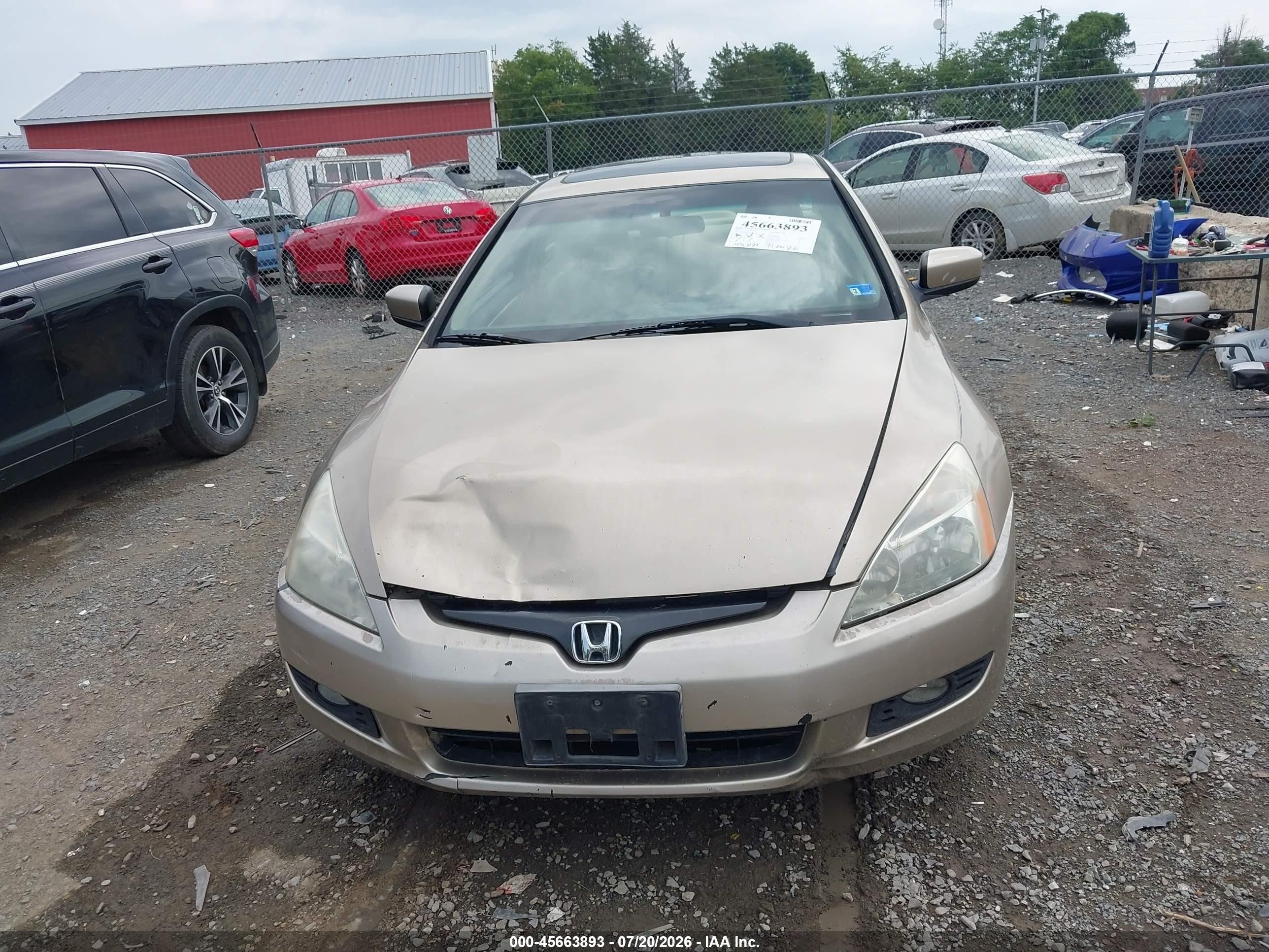 2003 Honda Accord Cpe Ex Gold vin: 1HGCM82673A006136